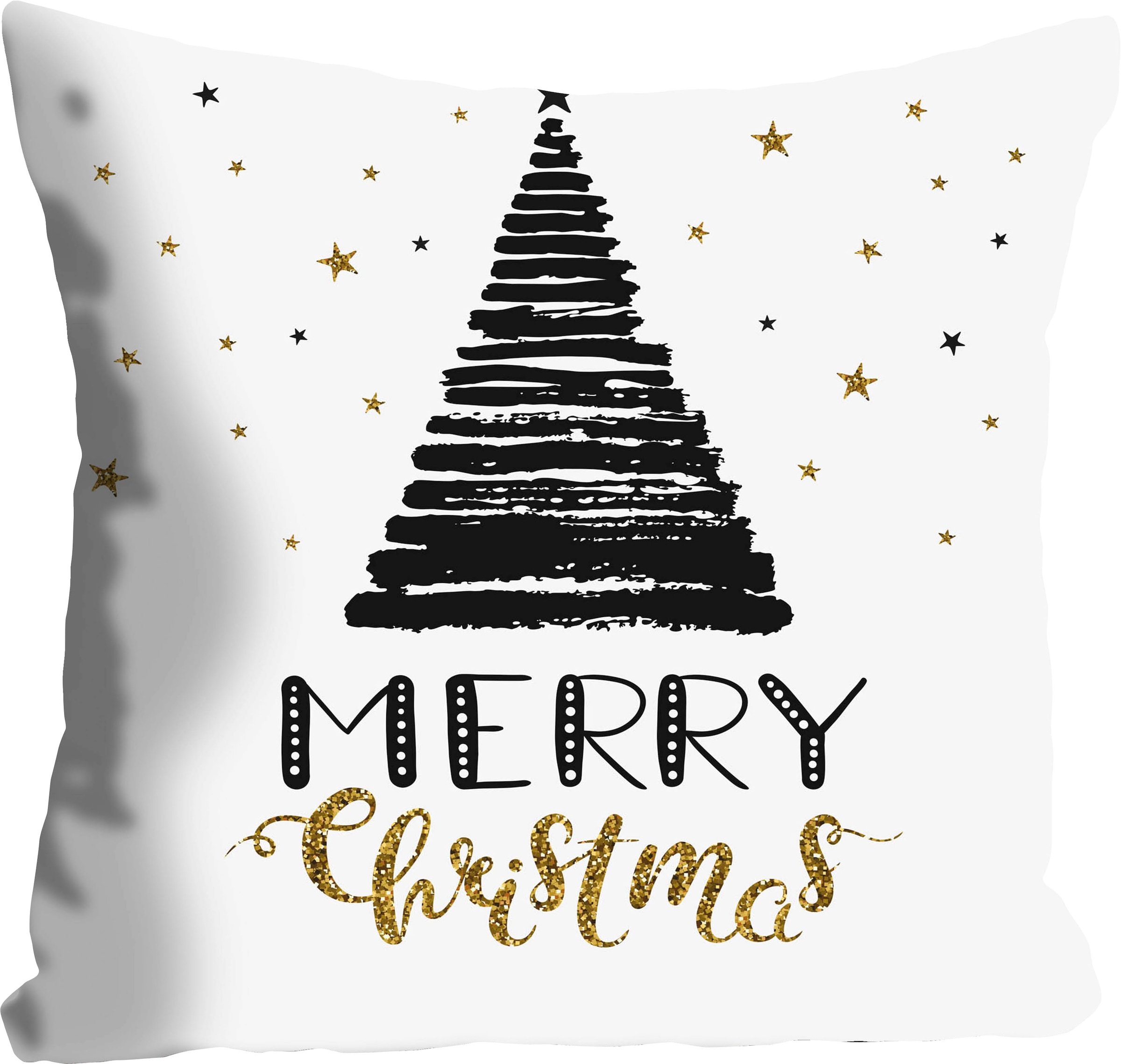 queence Dekokissen "Levi" Kissenhülle,Merry Christmas,Tannenbaum,Weihnachts günstig online kaufen