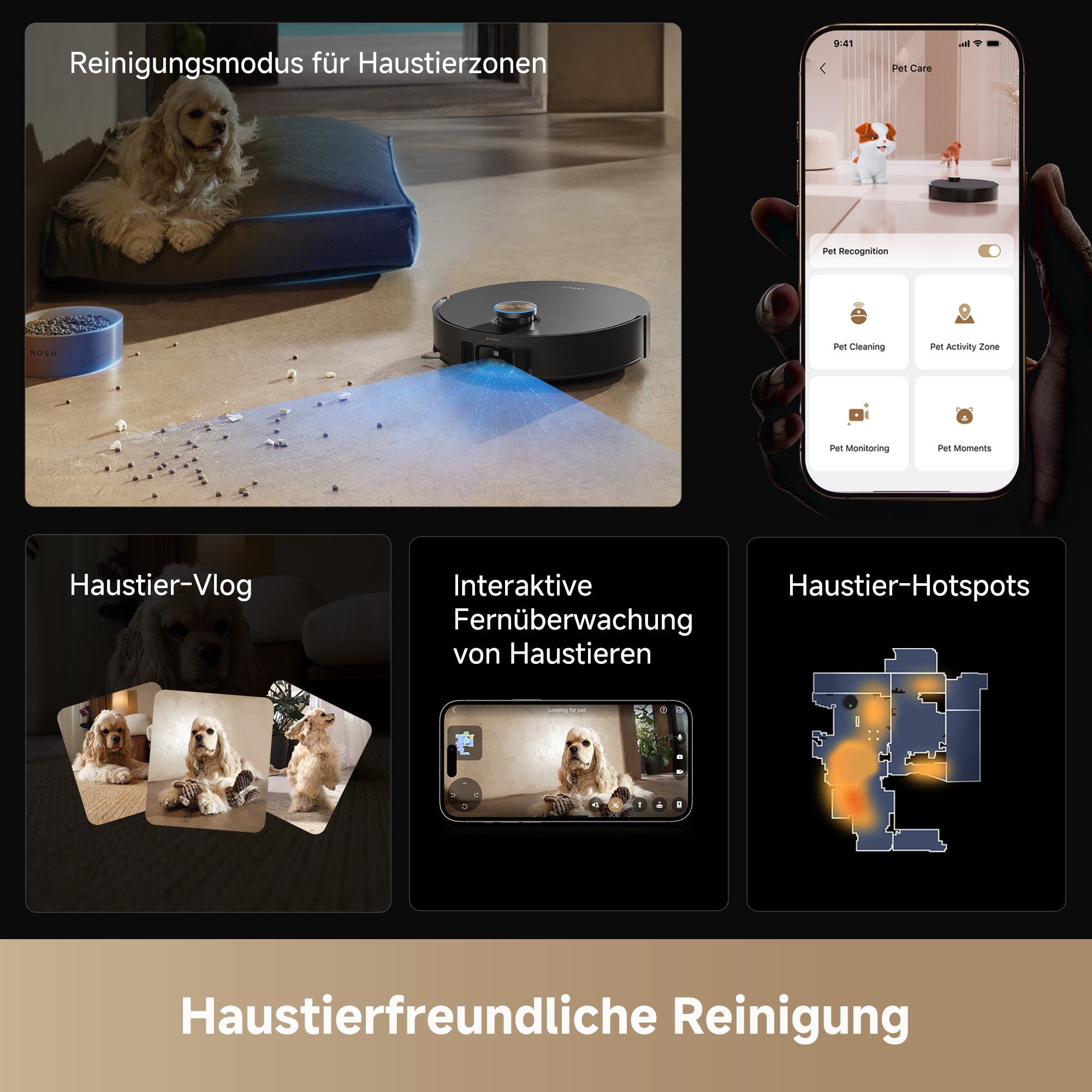 Dreame Saugroboter »mit Wischfunktion Matrix 10 Ultra« Mop-Wechsel, drei Reinigungsmittel, überwindet Hindernisse, 30.000 Pa