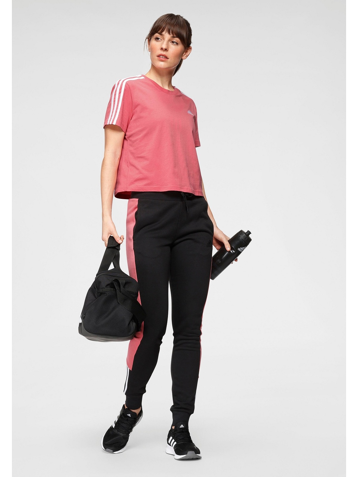 adidas Performance T-Shirt »Große Größen«, Logostickerei