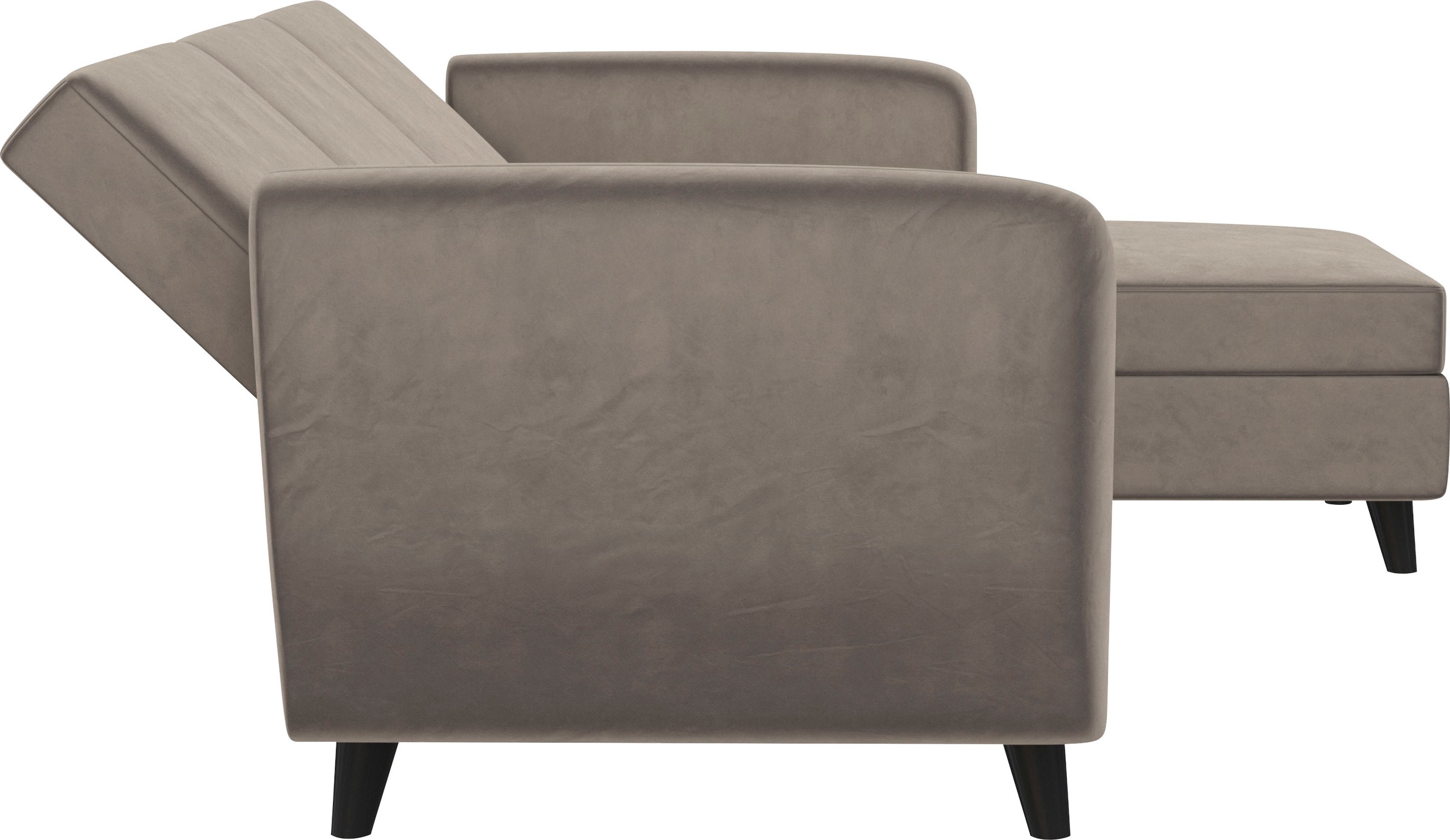 Dorel Home Ecksofa »Perry, L-Form,«, Rückenlehne, verschiedene Farbvarianten, Sitzhöhe 43 cm, Breite 219 cm