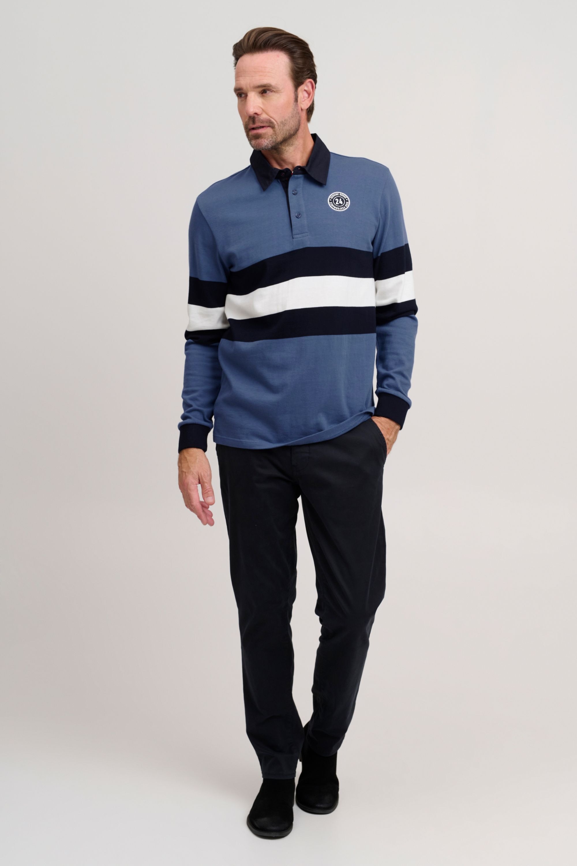 FQ1924 Langarm-Poloshirt »Langarm-Poloshirt FQMikkael«