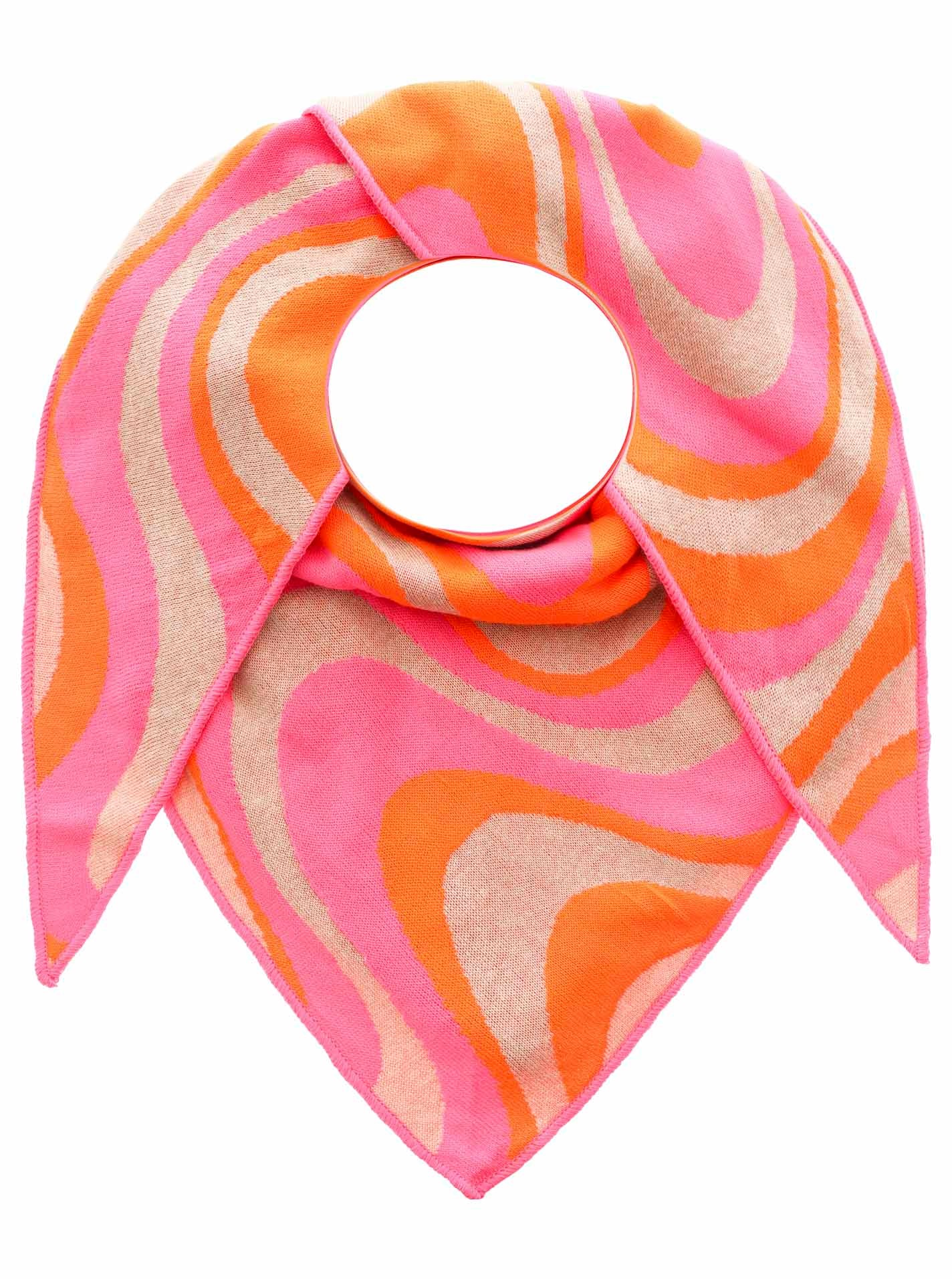 Zwillingsherz Dreieckstuch ""Happy Waves"" auffallendes Muster, Strick, wär günstig online kaufen