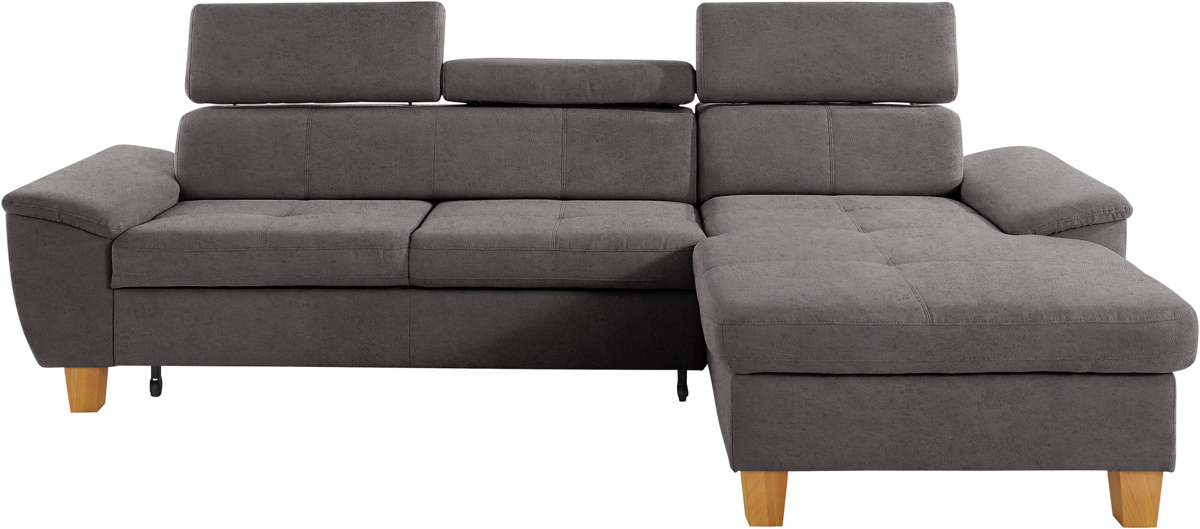 exxpo - sofa fashion Ecksofa »Enya, aufwendige Detailverarbeitung, hoher Sitzkomfort, bequem, L-Form«, inkl. Kopfteilverstellung, wahlweise mit Bettfunktion und Bettkasten