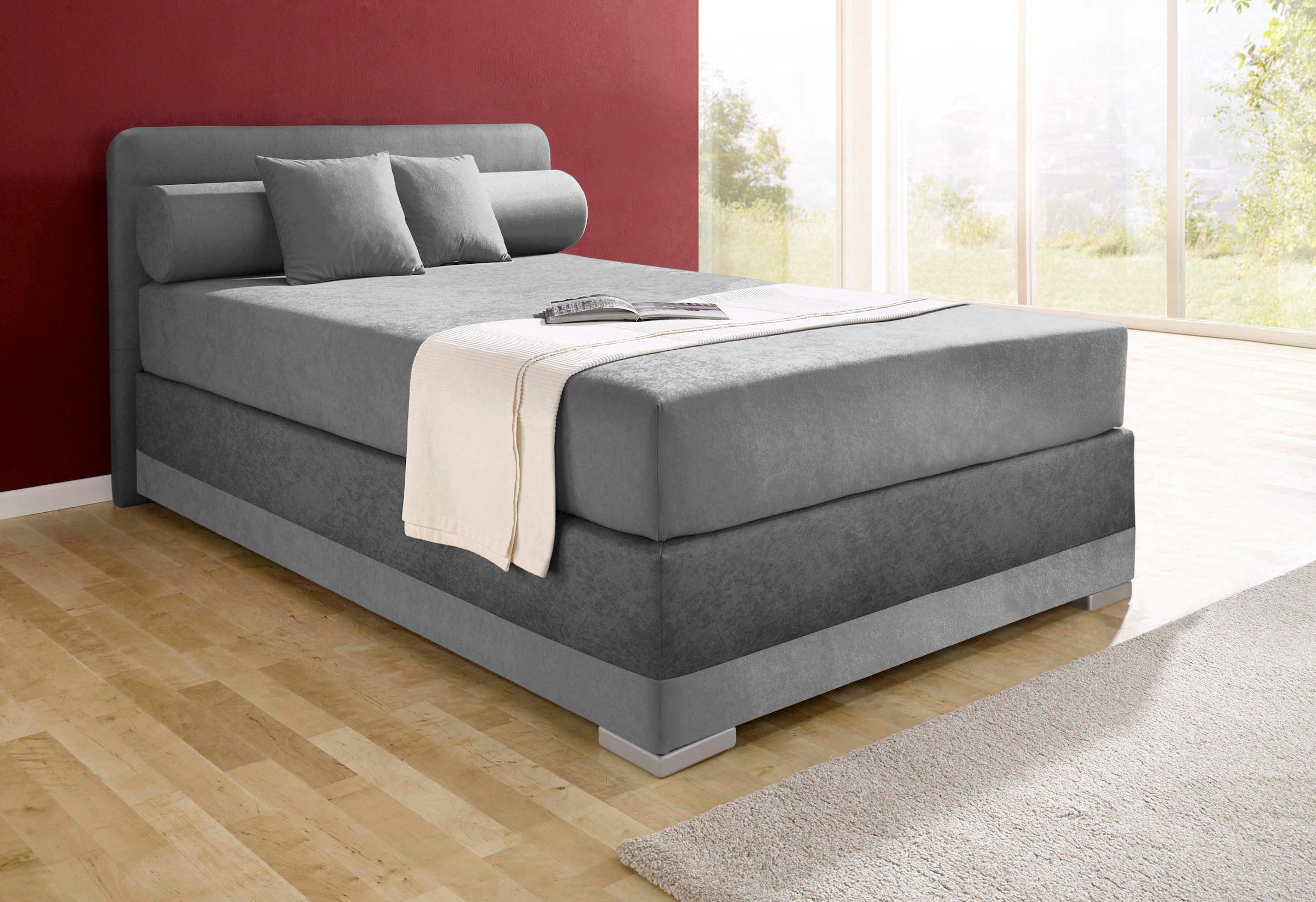 Maintal Boxspringbett "Lago", in 3 verschiedenen Matratzenarten, H2 oder H3 günstig online kaufen