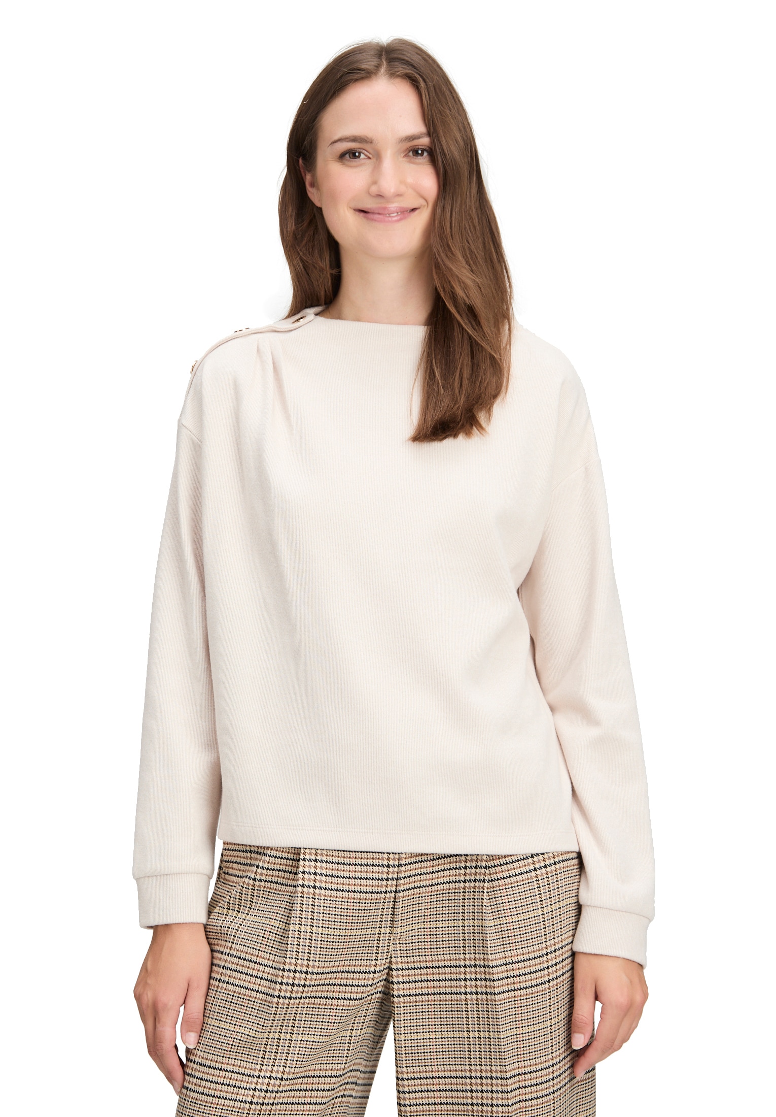 Cartoon Sweatshirt "Damen mit Kragen" günstig online kaufen