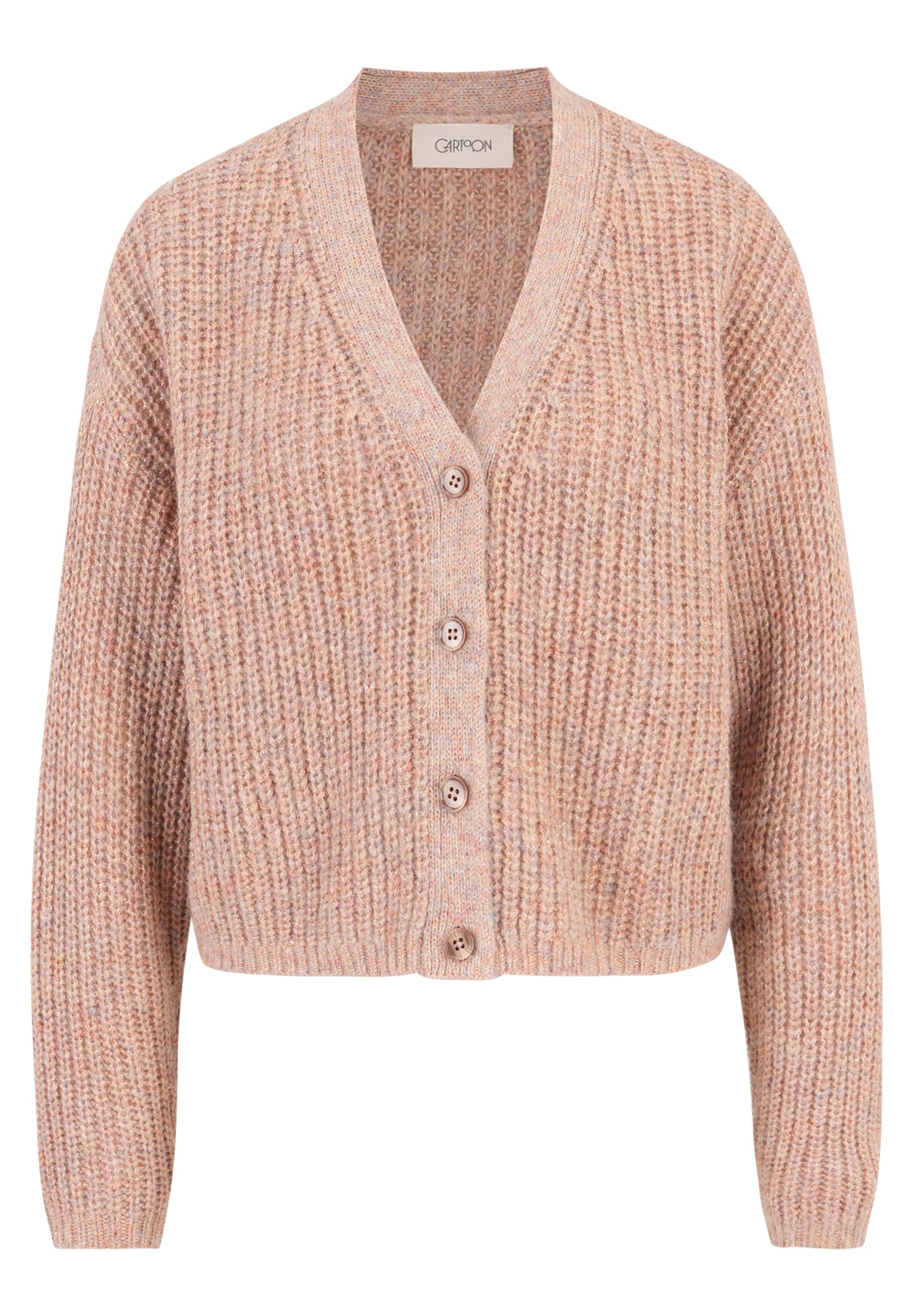 Cartoon Strickjacke »Cartoon Strick-Cardigan mit V-Ausschnitt«, Struktur