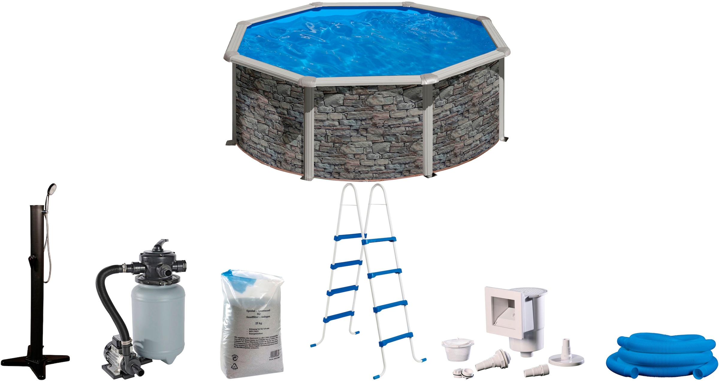 my POOL BWT Rundpool "ØxH: 300x120 cm" mit Solardusche günstig online kaufen