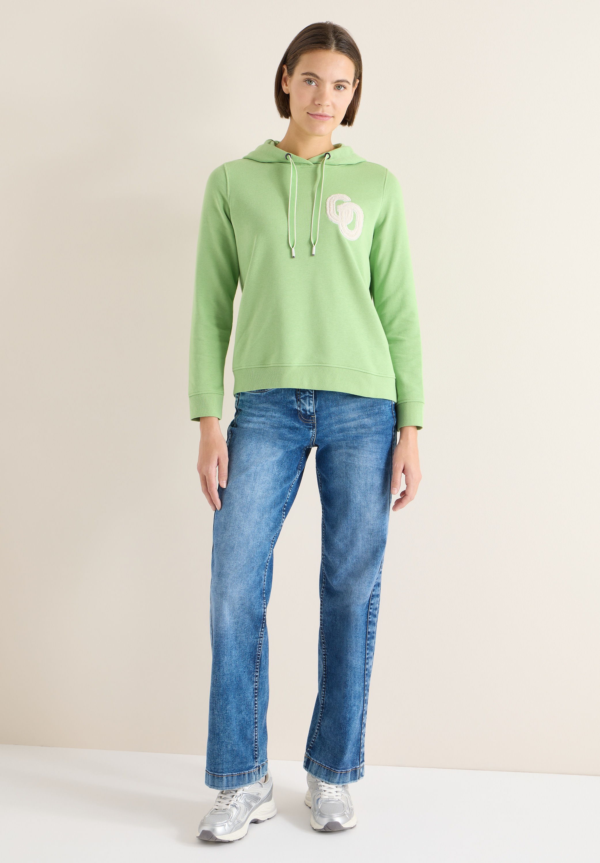 Cecil Sweatshirt , mit Kapuze mit Tunnelzugband
