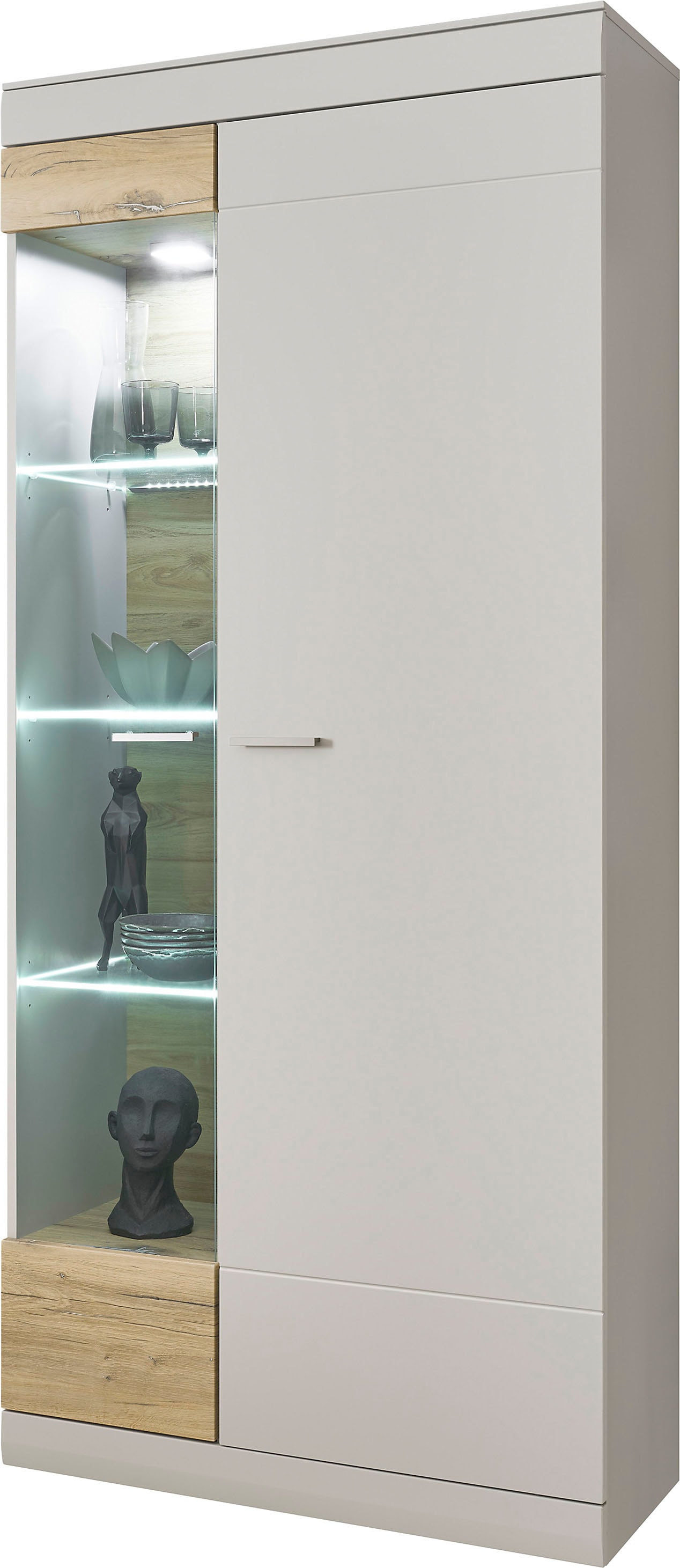 INOSIGN Vitrine "SCARA", mit Applikation Zinneiche Dekor, Breite 90 cm, mit günstig online kaufen