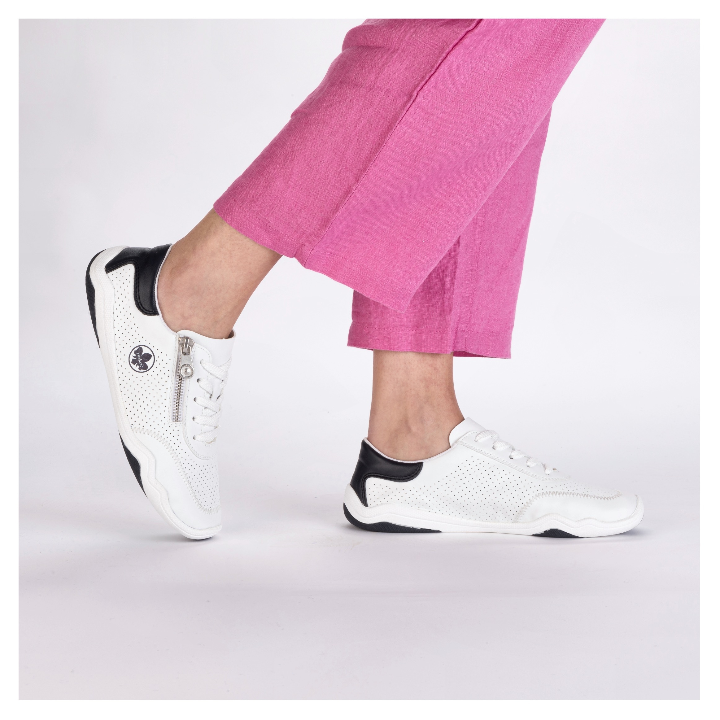 Rieker Sneaker, Schnürschuh, Halbschuh, Freizeitsneaker in veganer Verarbeitung