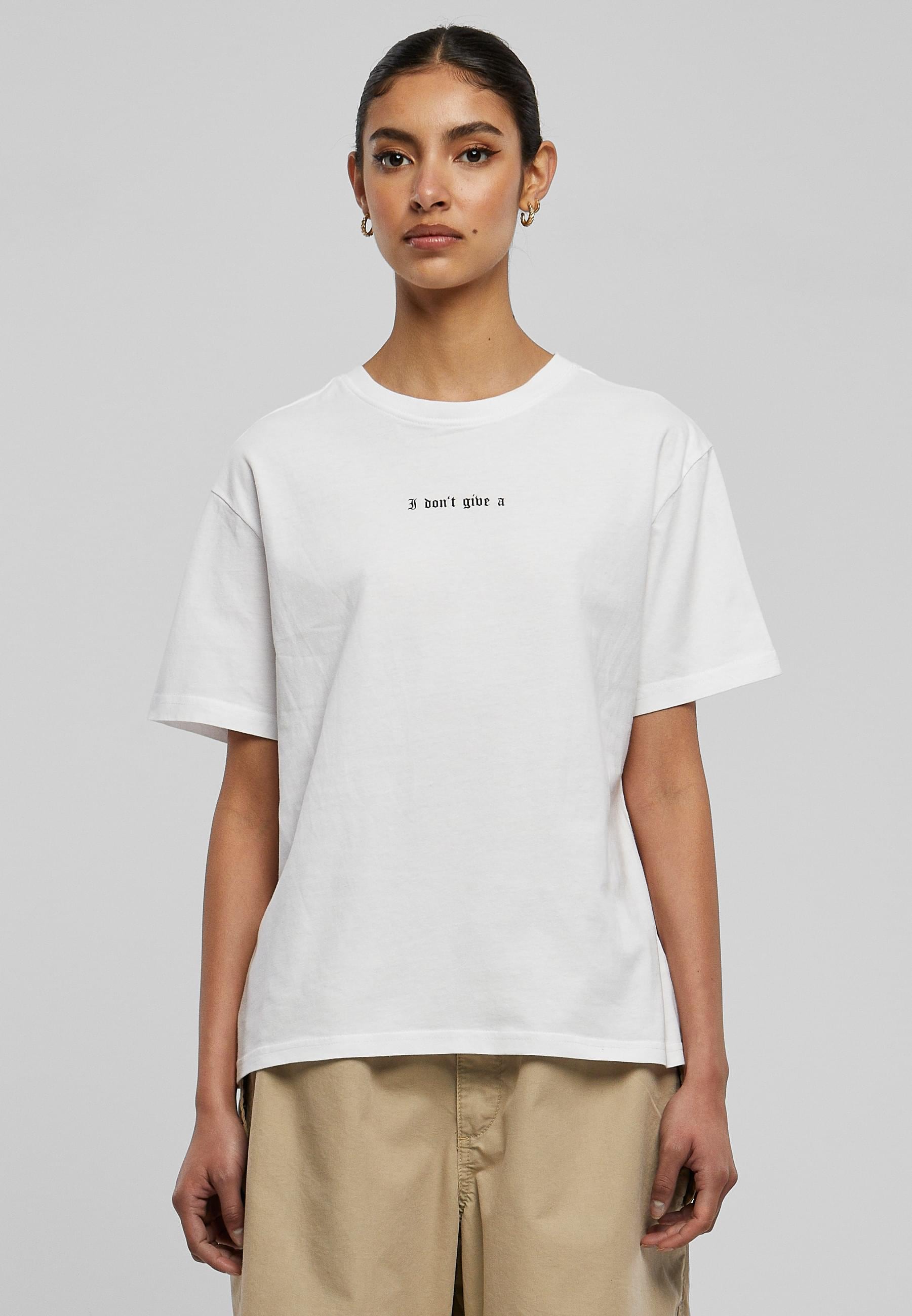 Miss Tee Kurzarmshirt »Miss Tee Damen I Don't Give A F Tee«, (1 tlg.)