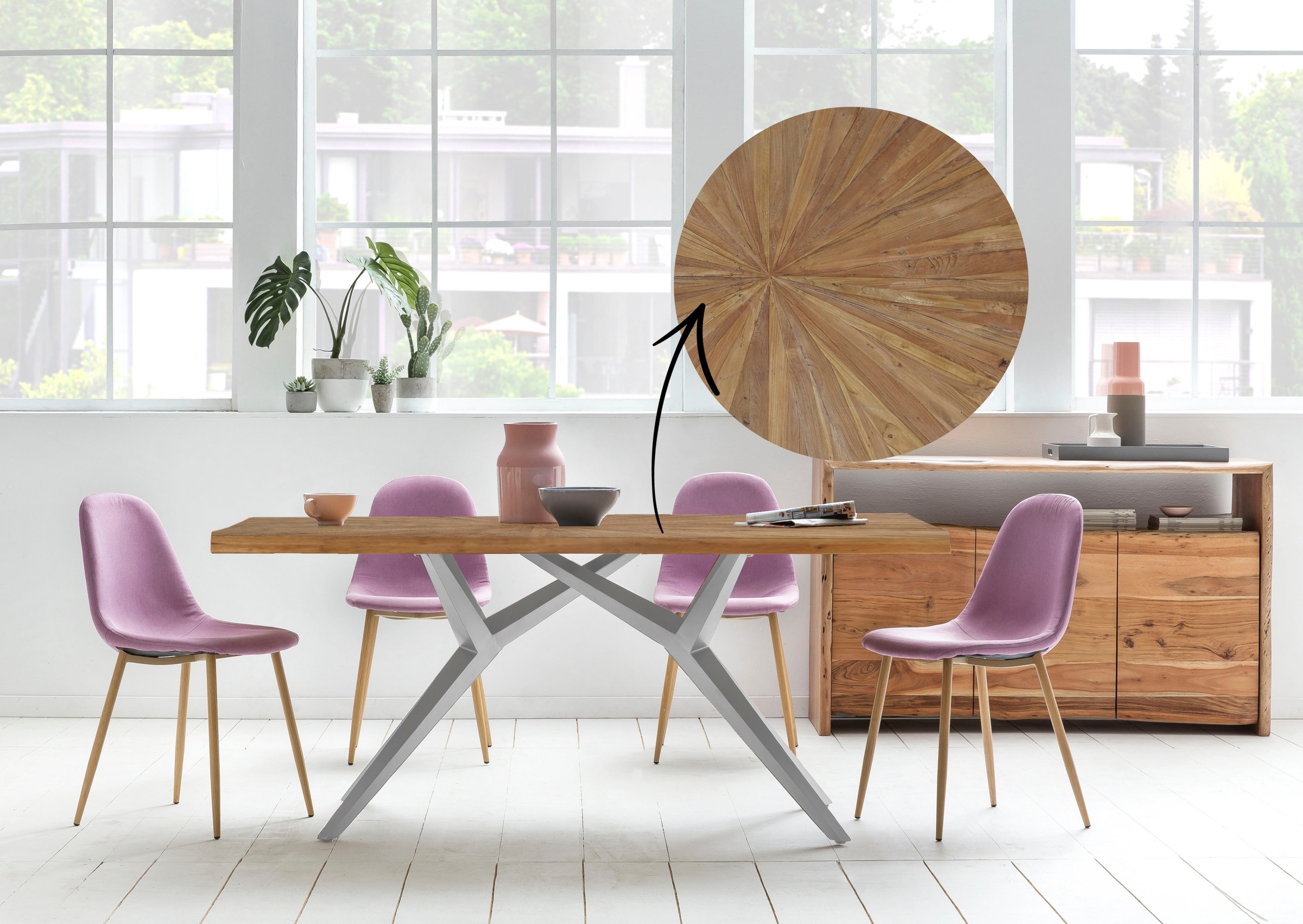 SIT Esstisch mit Sonnenmuster günstig online kaufen