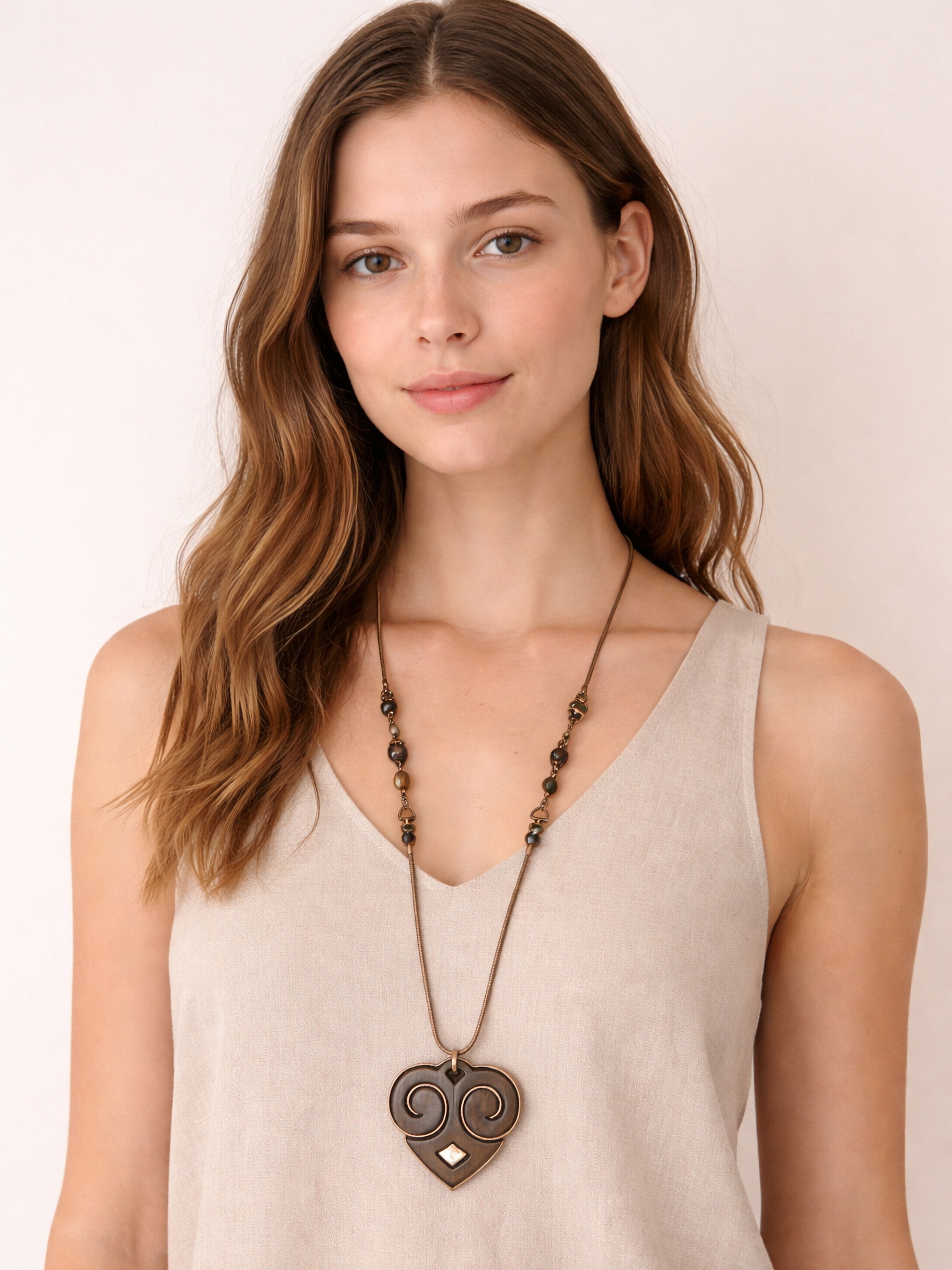 COLLEZIONE ALESSANDRO Lange Kette "Uta" Herzanhänger mit Kunstharzeinlage günstig online kaufen