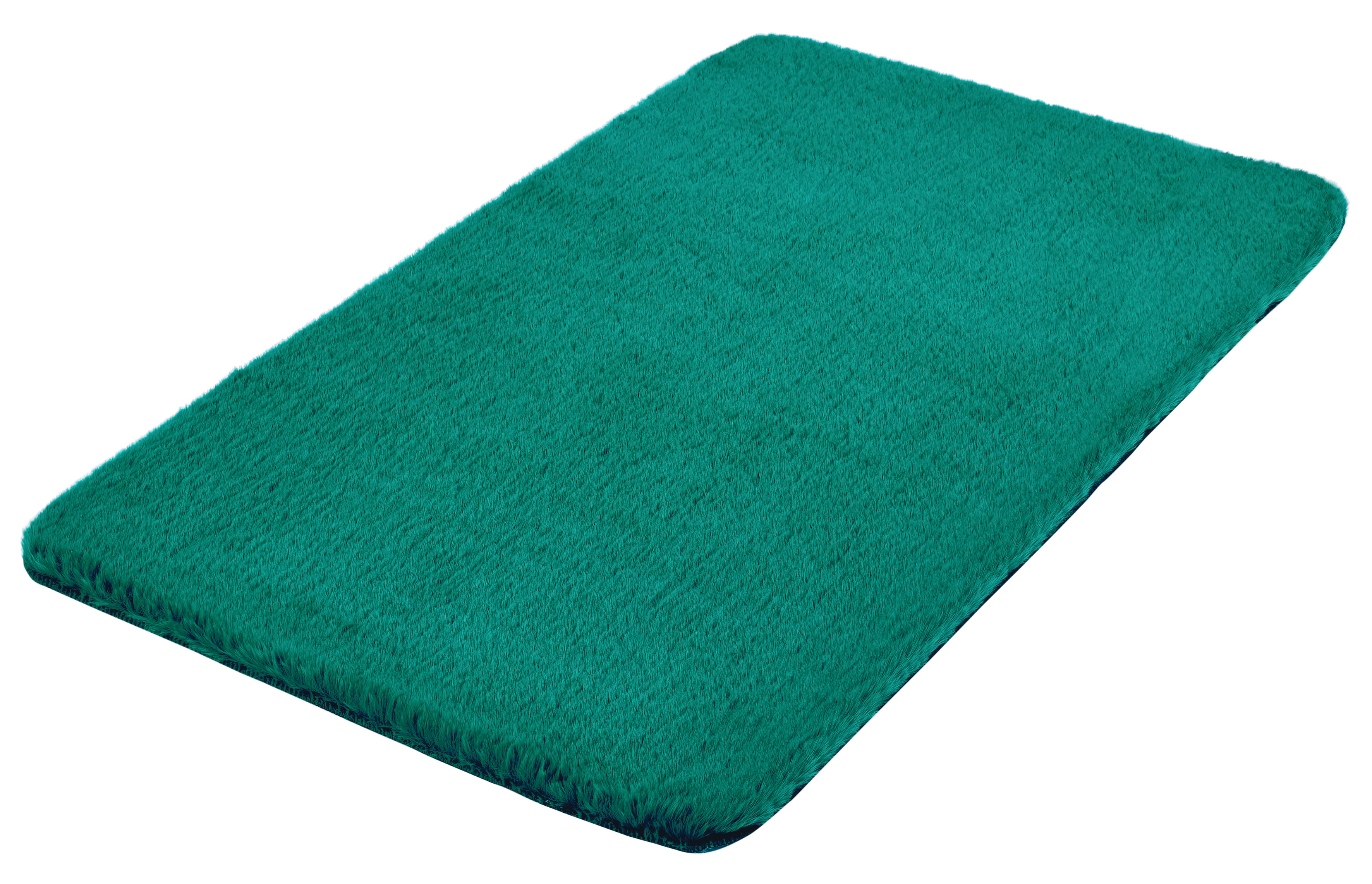 Kleine Wolke Badematte "Cony, Badvorleger, Badezimmer Teppich" Höhe 25 mm rutschhemmend beschichtet fußbodenheizungsgeeignet Badteppich, Fell-Optik, Uni Farben, besonders weich & kuschelig