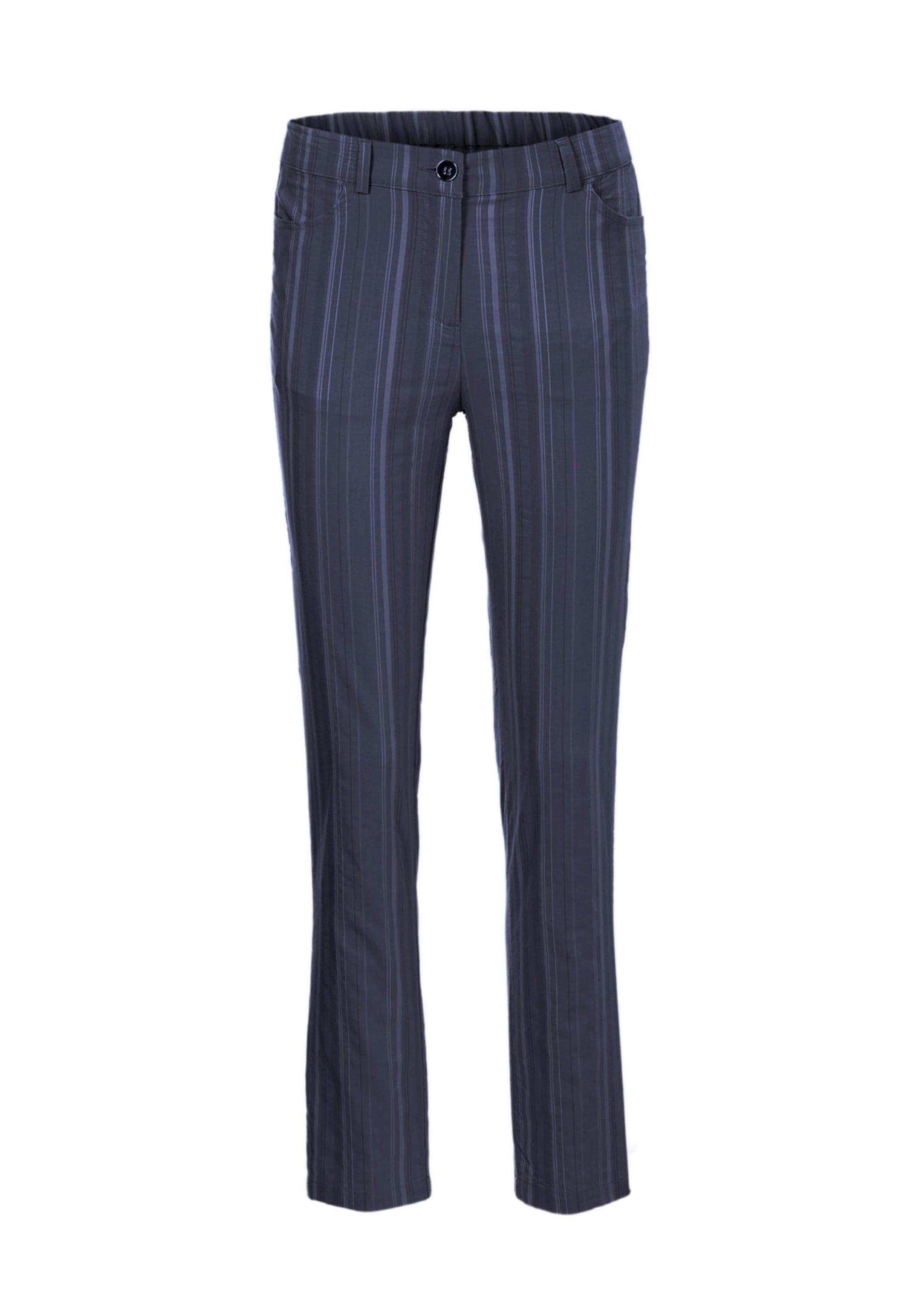 GOLDNER Stoffhose "Sportliche Strukturhose in elastischer Ware" perfekter Sitz mit viel Komfort