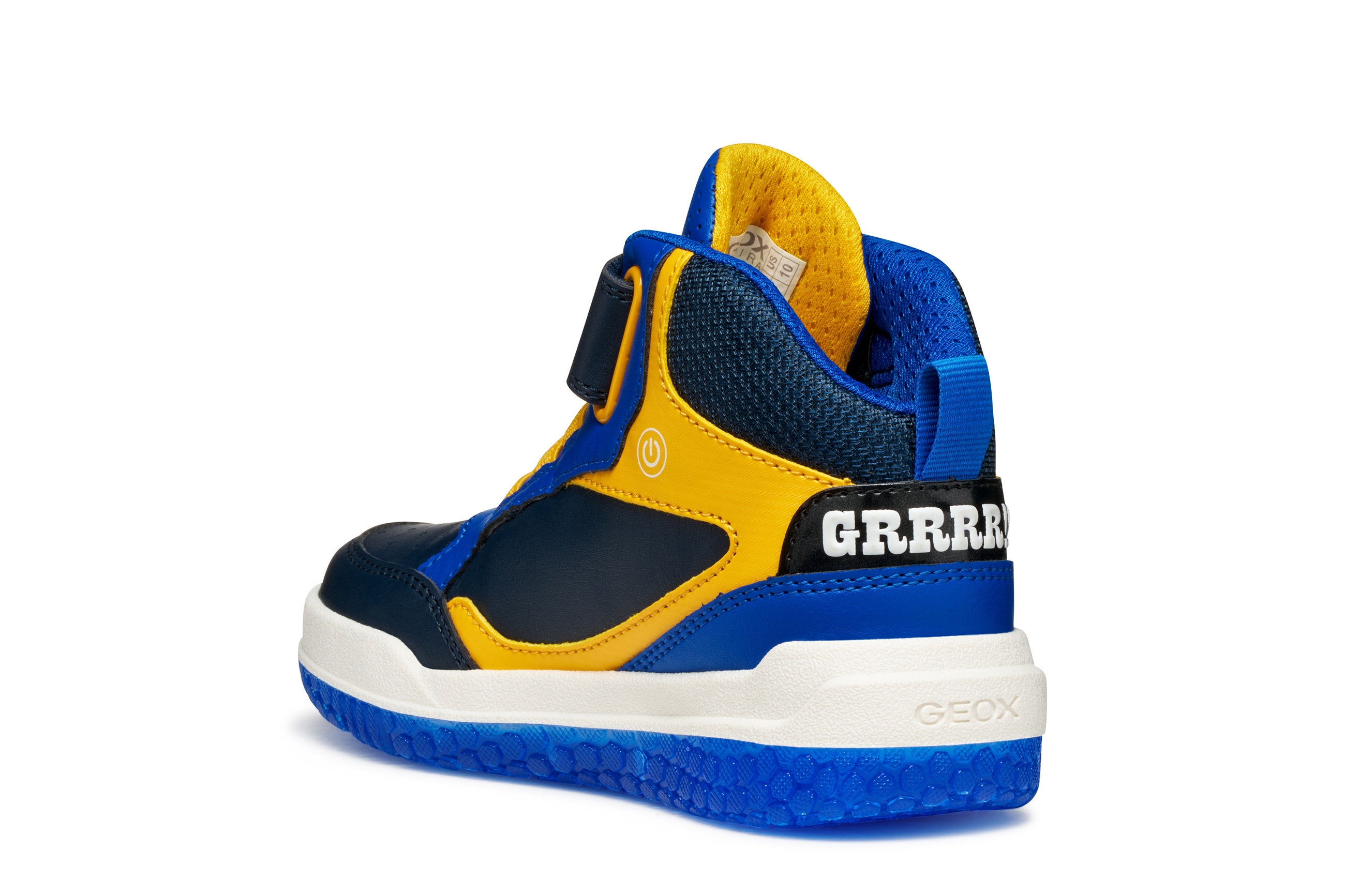 Thumbnail - Geox Sneaker "J BUZZERLIGHT BOY Blinkschuh" Schnürboots mit cooler Blinkfunktion, Größenschablone zum Download