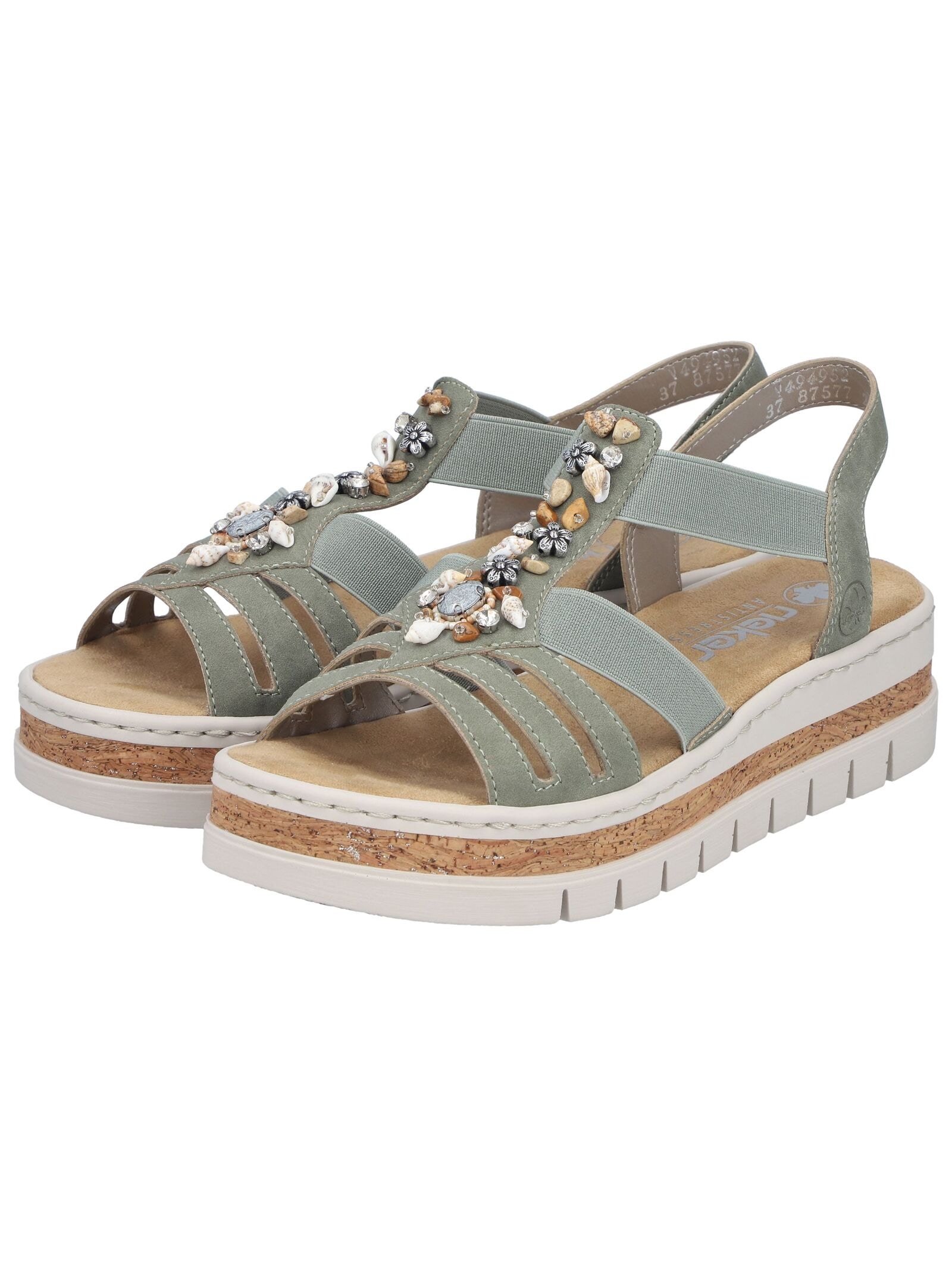 Rieker Plateausandaletten »Rieker Sandalen Lederimitat«