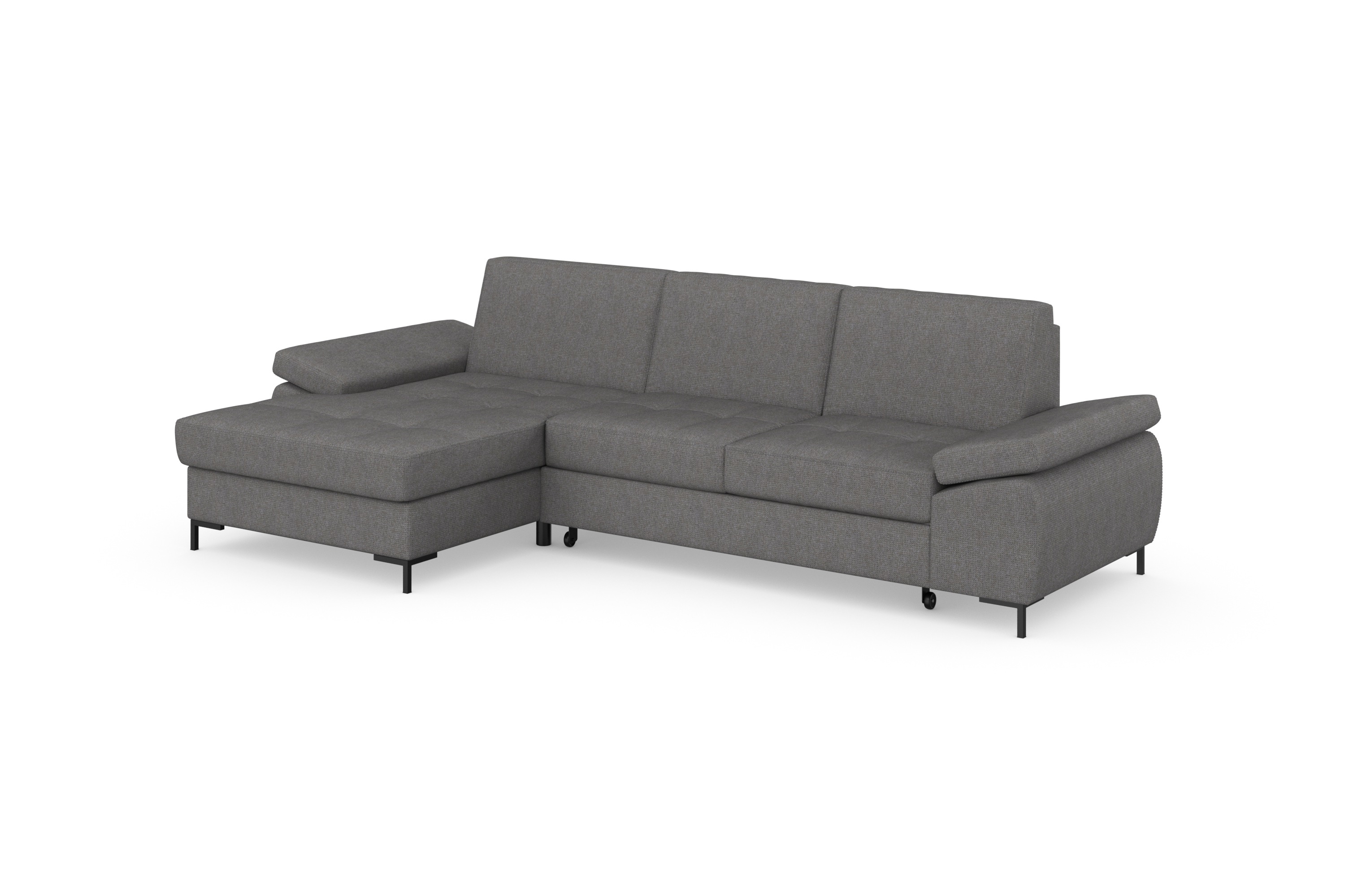 Thumbnail - DOMO collection Ecksofa "Capelo, komfortabel, klare Linien zeichnen dieses Design aus, L-Form", mit Armteilverstellung, ...