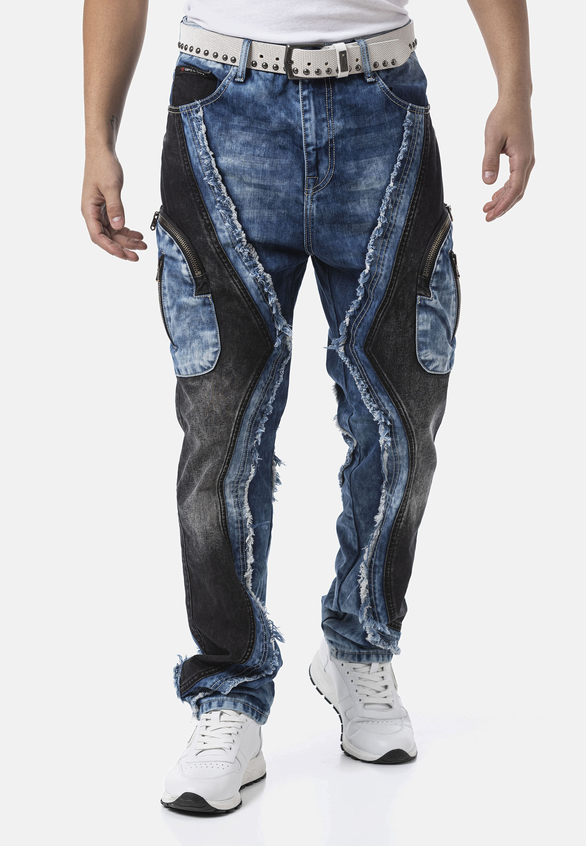 Cipo & Baxx Loose-fit-Jeans "CD909" mit Loose Fit Denim