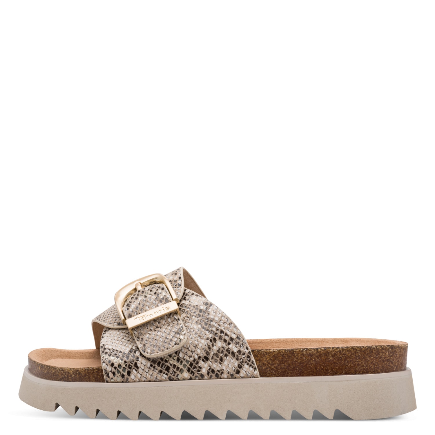 Tamaris Pantolette  Sommerschuh, Plateauschuh mit modischer Schnalle,