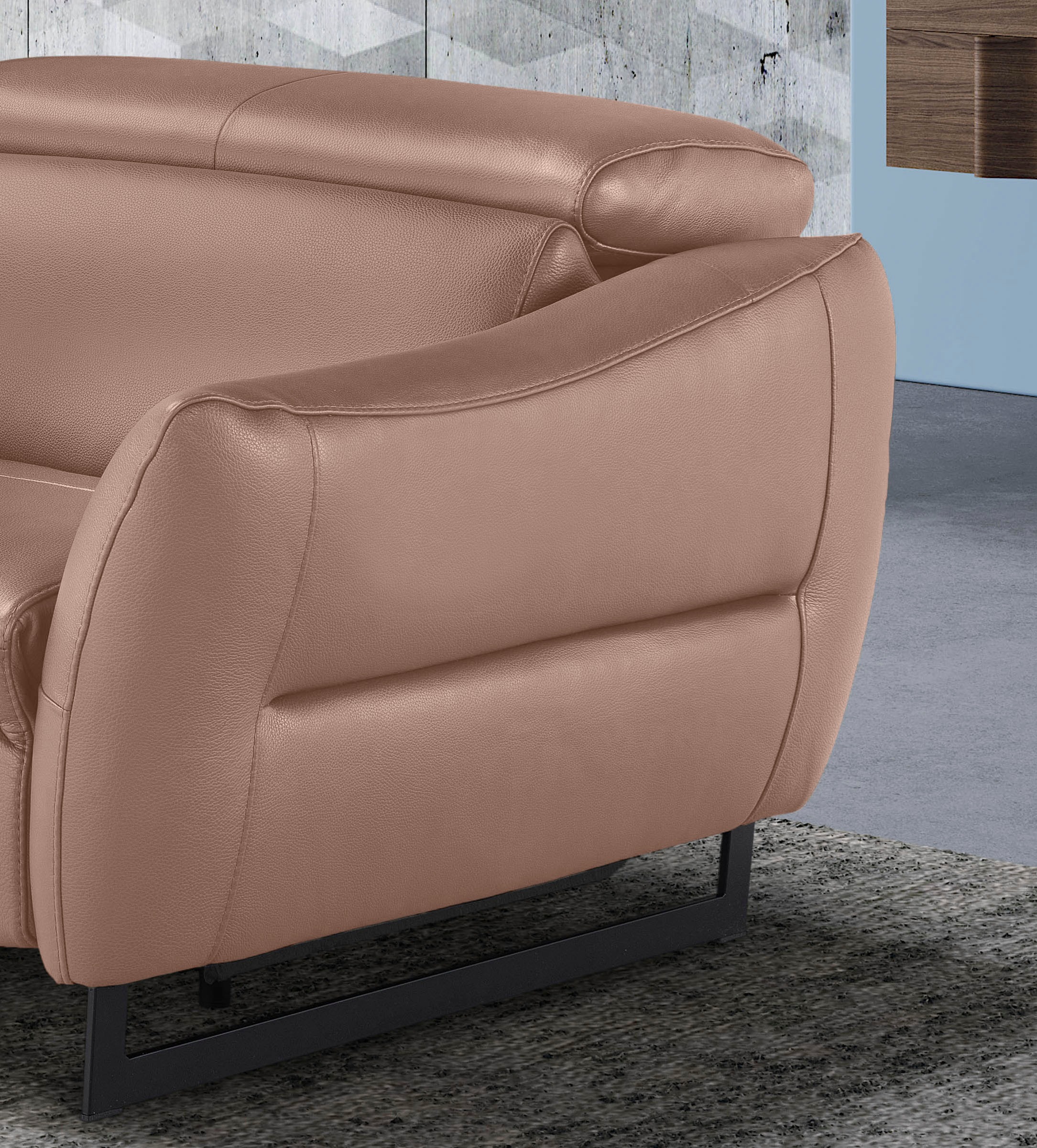 Thumbnail - Egoitaliano 2,5-Sitzer "Dafne, elegantes Designsofa mit hohem Sitzkomfort", wahlw. mit elektrischer Relaxfunktion, Kopft...