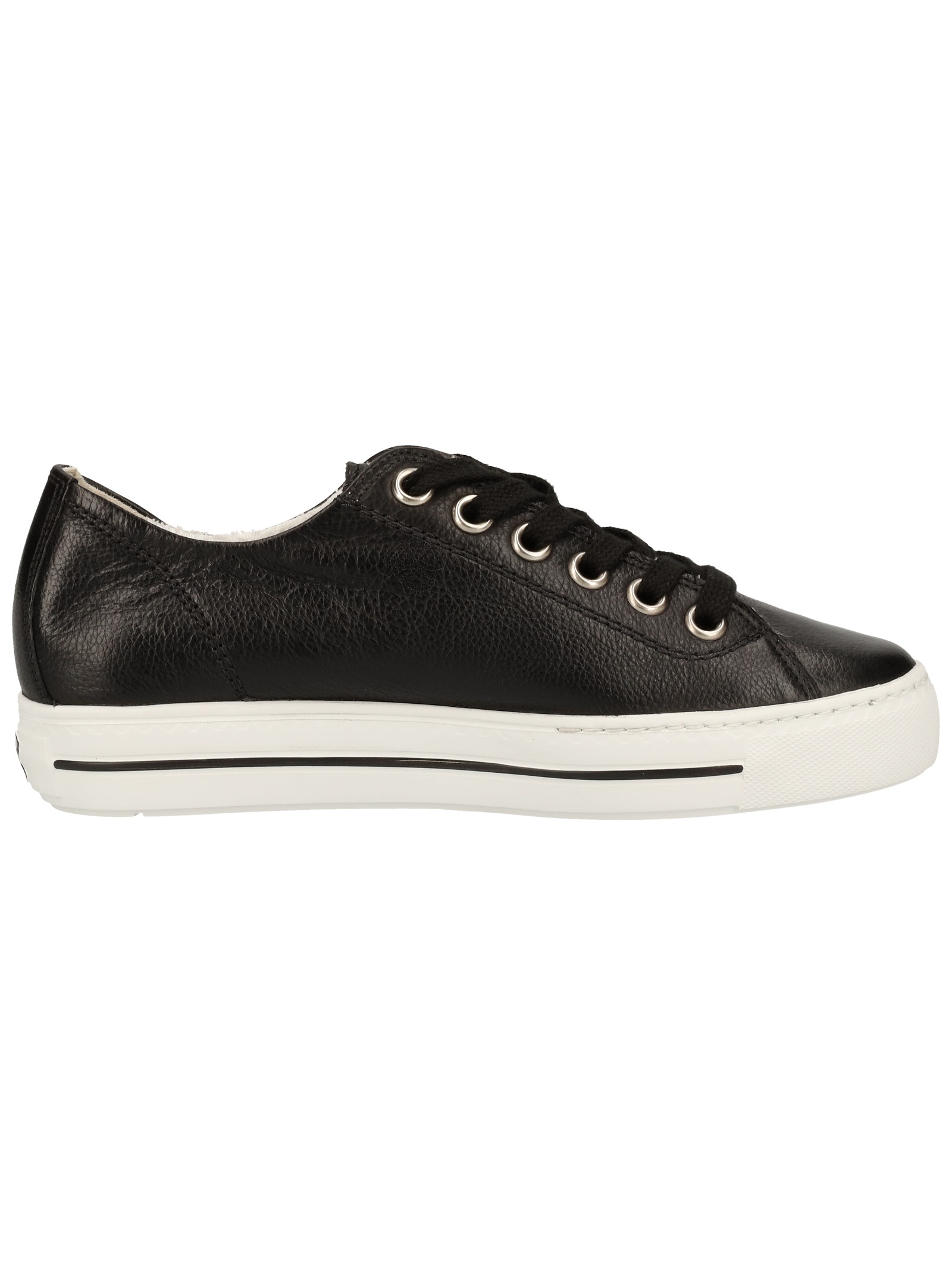 Sneaker PAUL GREEN "Paul Green Sneaker Glattleder", Damen, Gr. 38,5, schwarz, Glattleder, Schuhe Sneaker 3
