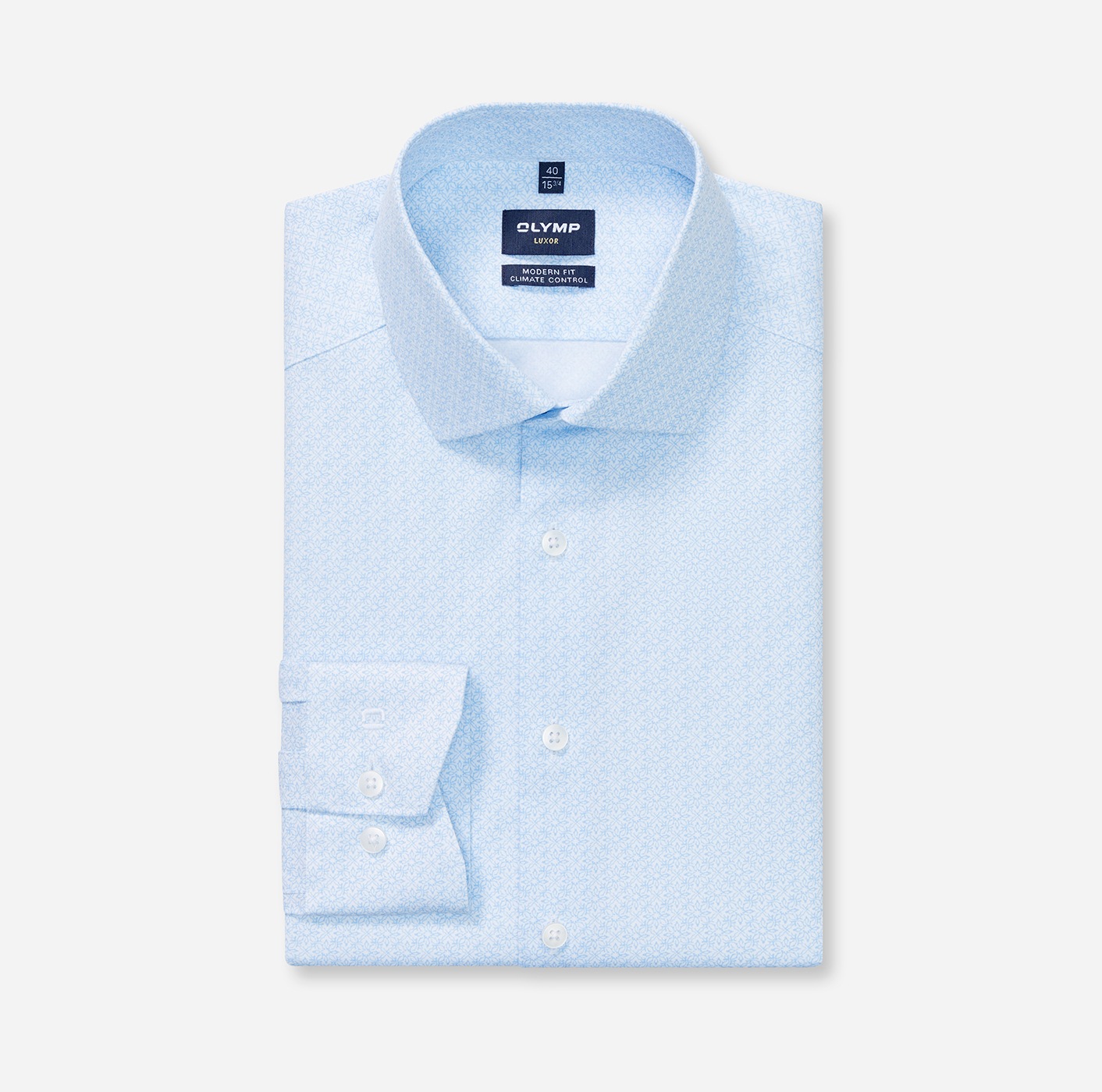 Thumbnail - OLYMP Langarmhemd "24/Seven - Luxor", Climate Control, modern fit, Businesshemd, Global-Kentkragen, dehnbar