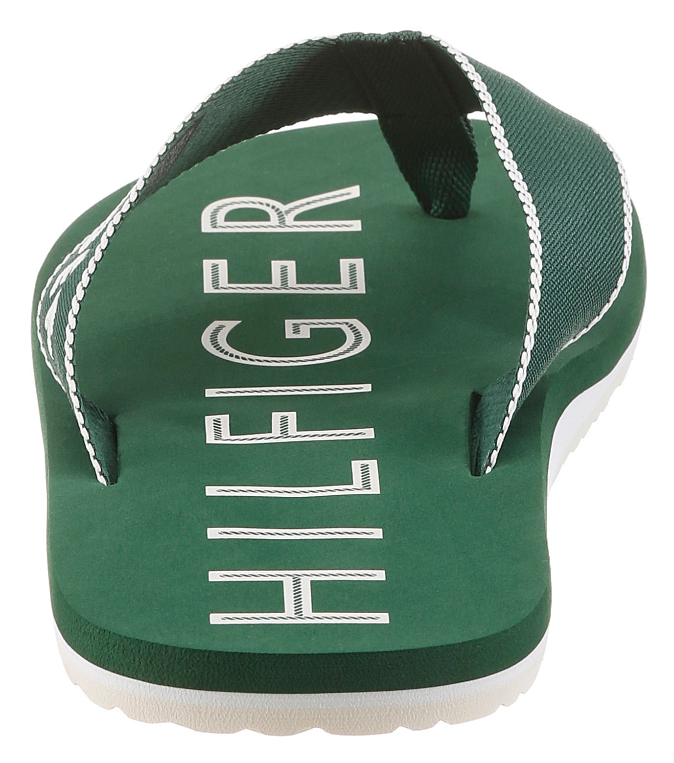 Tommy Hilfiger Zehentrenner "SPORTY HILFIGER BEACH SANDAL" Sommerschuh, Strandschuh mit Kontrastbesätzen