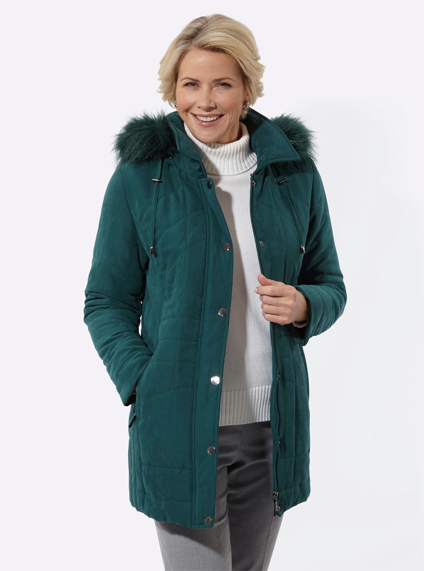 Classic Steppjacke mit Kapuze