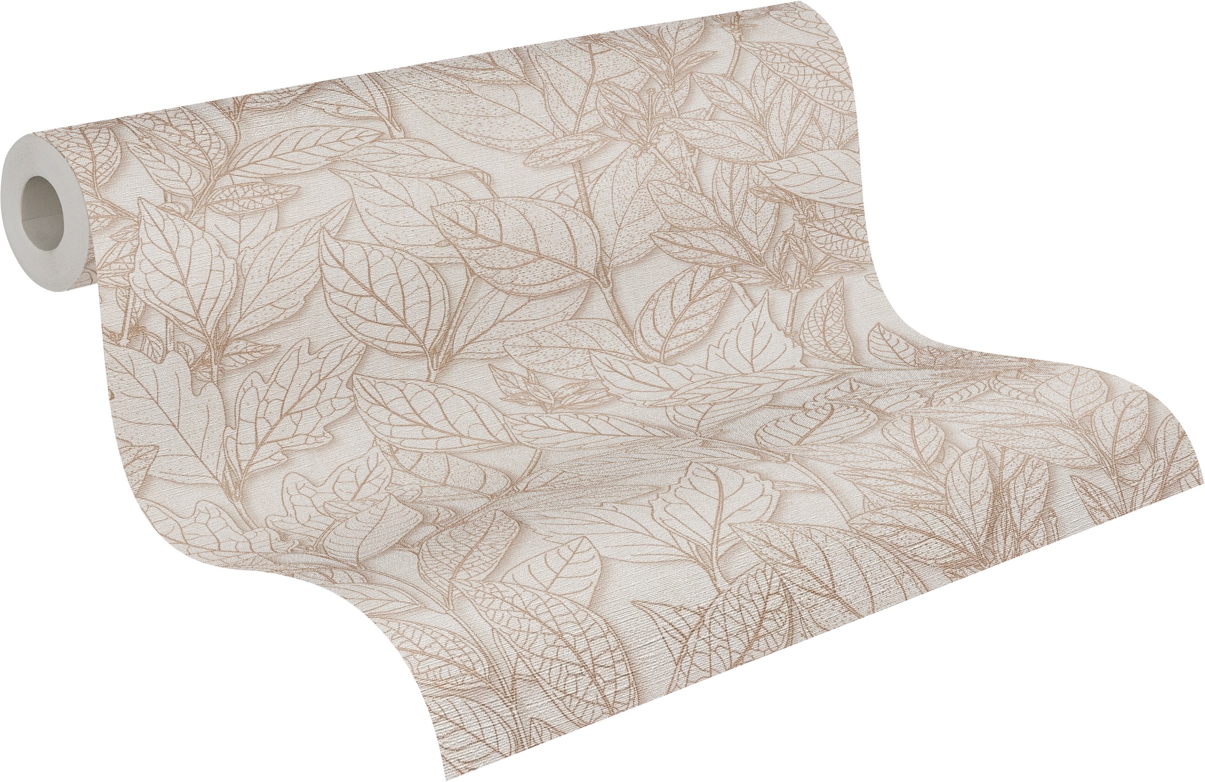 A.S. Création Vliestapete »Trend Spectrum Leaves – Elegantes Blätterdesign Vliestapete« botanisch | floral | leicht glänzend leicht strukturiert Großzügiges Blätterdesign mit matten und leicht glänzenden Details