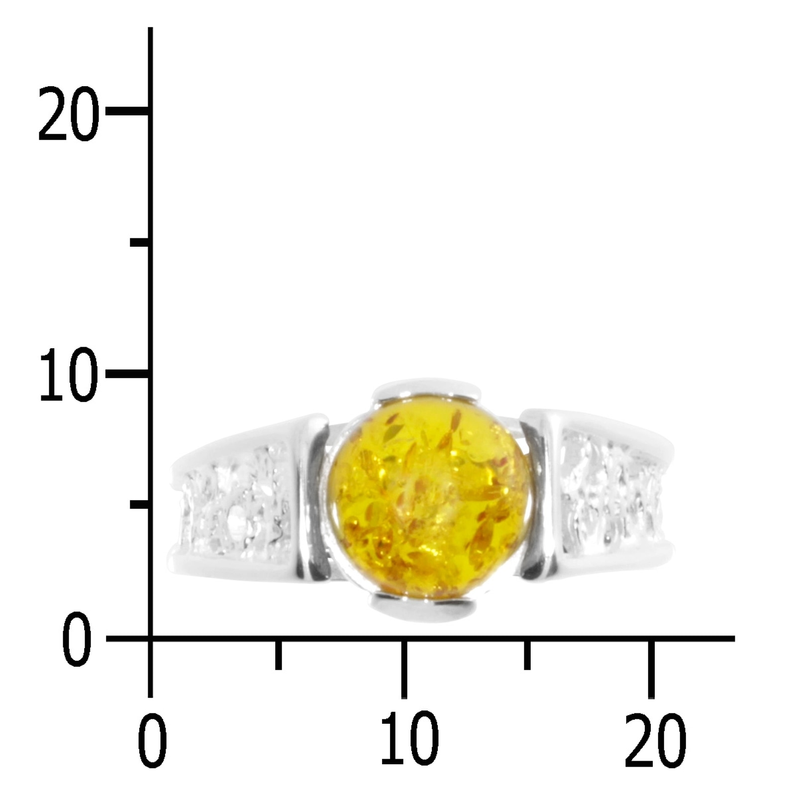 OSTSEE-SCHMUCK Fingerring »- Kiruna - Silber 925/000 - Bernstein«