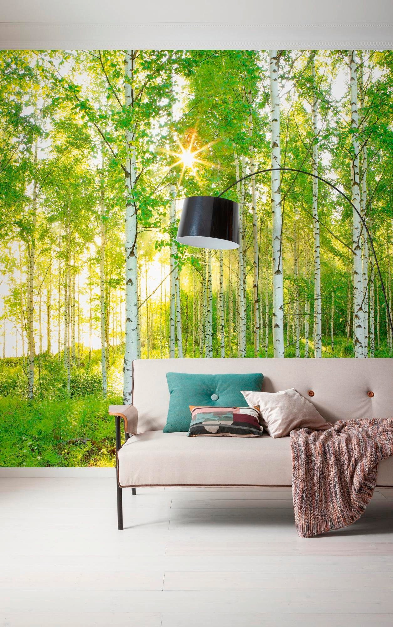 Komar Vliestapete »Digitaldruck Vlies - Sunday - Größe 300 x 250 cm«, bedruckt, Wohnzimmer, Schlafzimmer