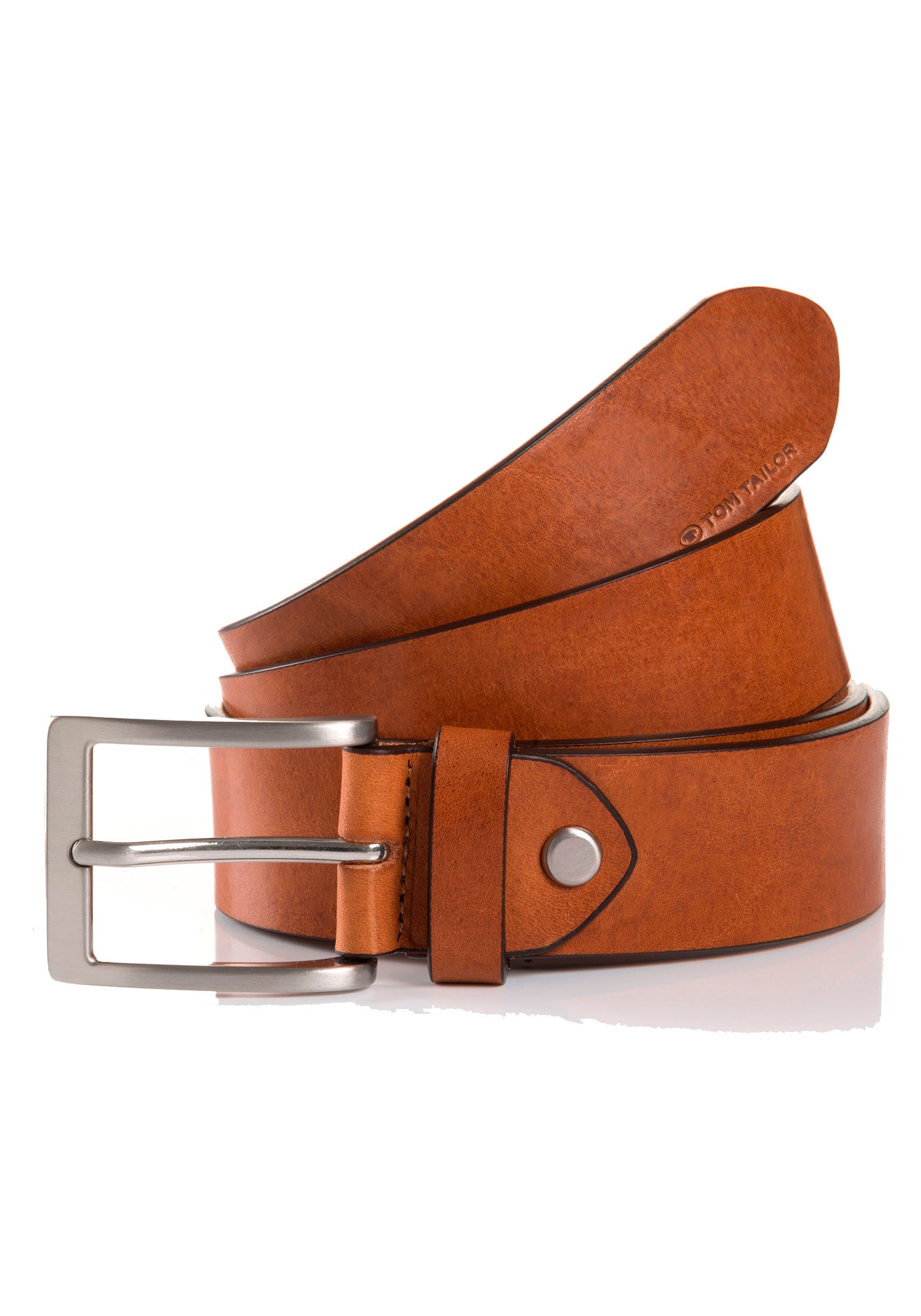 TOM TAILOR Ledergürtel »TTJADEN«, 3,5 cm breiter Herrengürtel, ideal zu Jeans bis Gr. 120