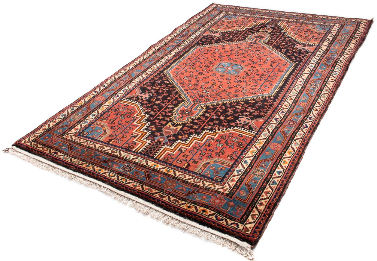 morgenland Orientteppich "Perser - Nomadic - 226 x 139 cm - dunkelblau", rechteckig, 10 mm Höhe, Wohnzimmer, Handgeknüpf