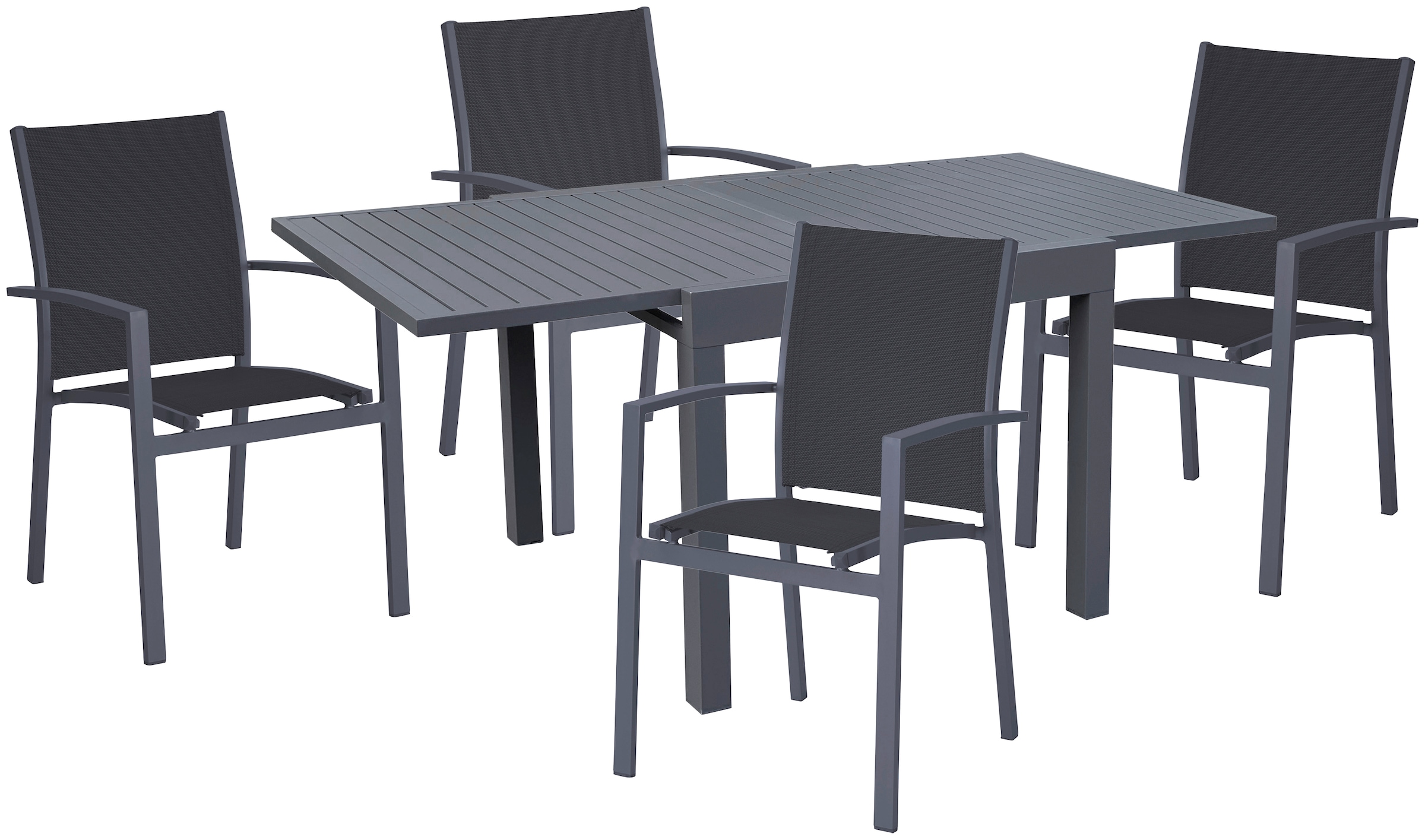 Garden Pleasure Garten-Essgruppe "ELENA" 5 Stk. tlg. mit platzsparenden Sta günstig online kaufen