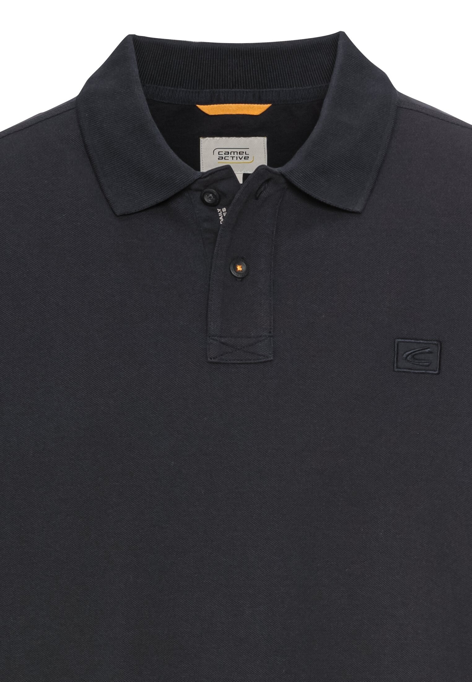 camel active Poloshirt mit Logo-Stickerei