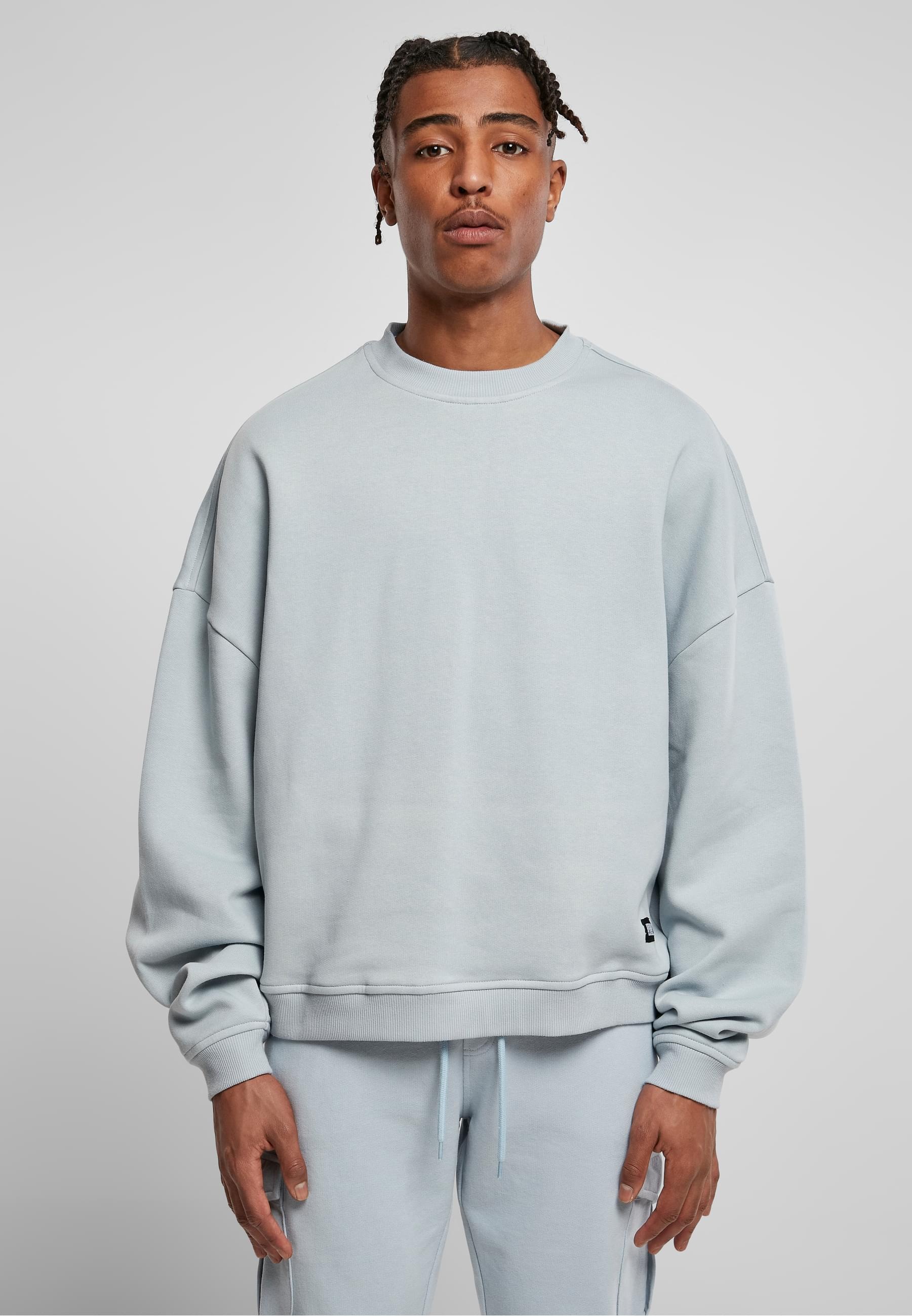 URBAN CLASSICS Rundhalspullover »Urban Classics Herren 80's Crewneck«, (1 tlg.)