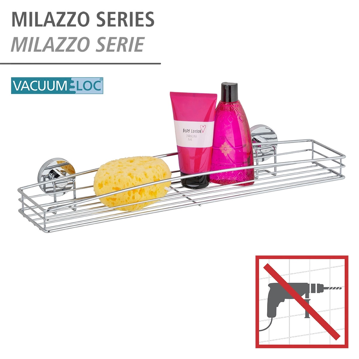 WENKO Duschablage »Milazzo«, 1 Ablage