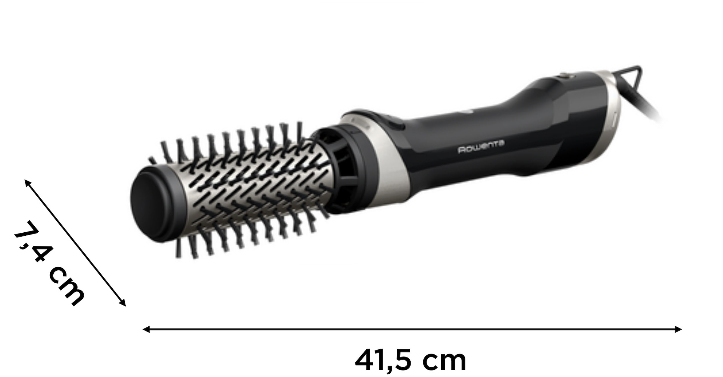Rowenta Warmluftbürste »UB9530 Brush Activ Rotierende Warmluftbürste«, 3 Aufsätze, Ergonomisches Design, Keramikbeschichtung, Ionenfunktion, Naturborsten