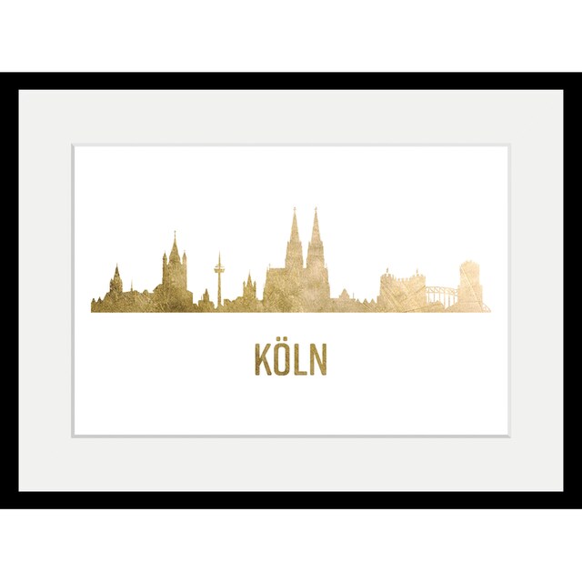 queence Bild »Köln Skyline GOLD«, Städte, (1 St.) bestellen | BAUR