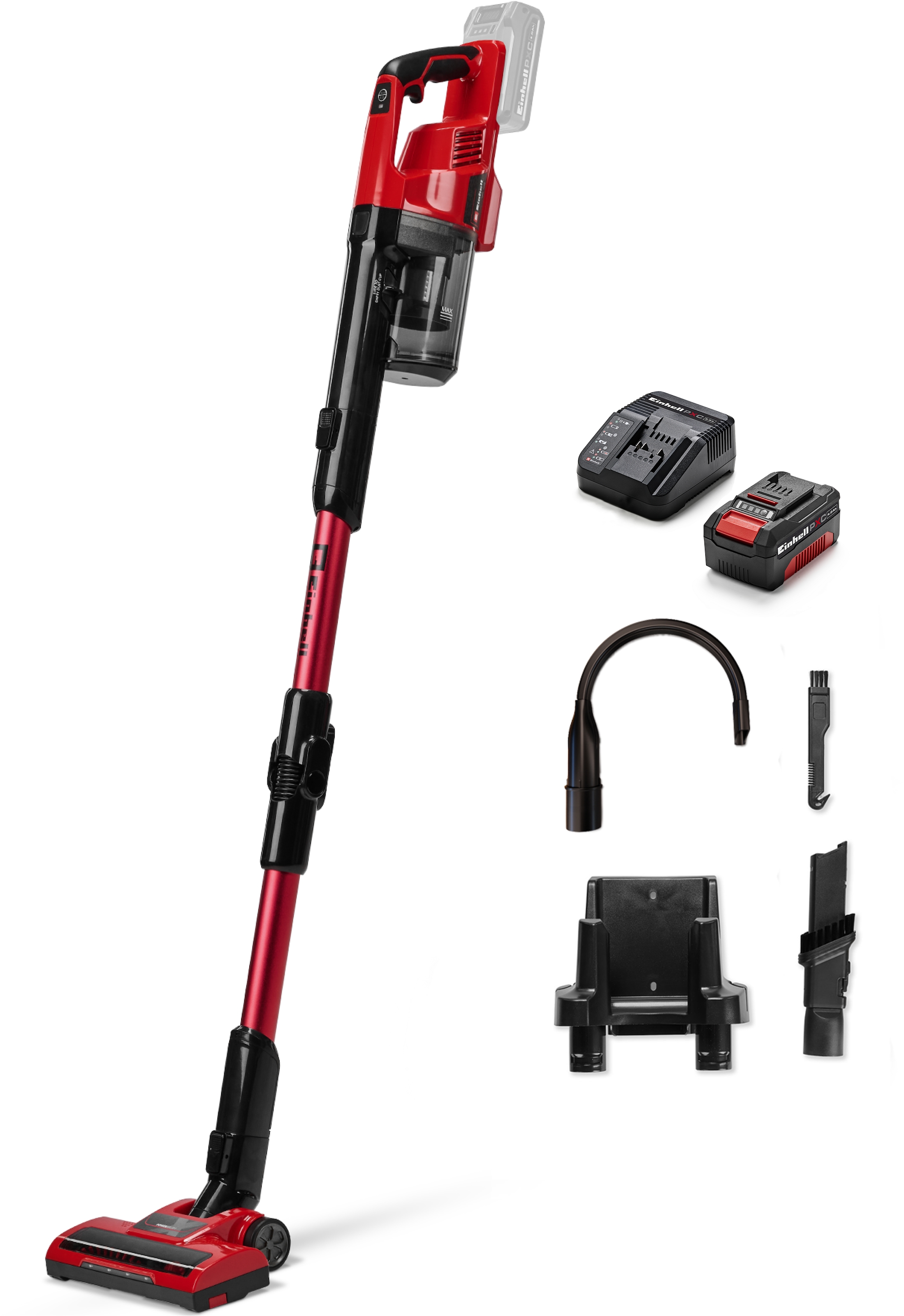 Einhell Akku-Stielstaubsauger "TE-SV 18 Li-FLX (1x 4,0 Ah)" inkl. Akku und Ladegerät