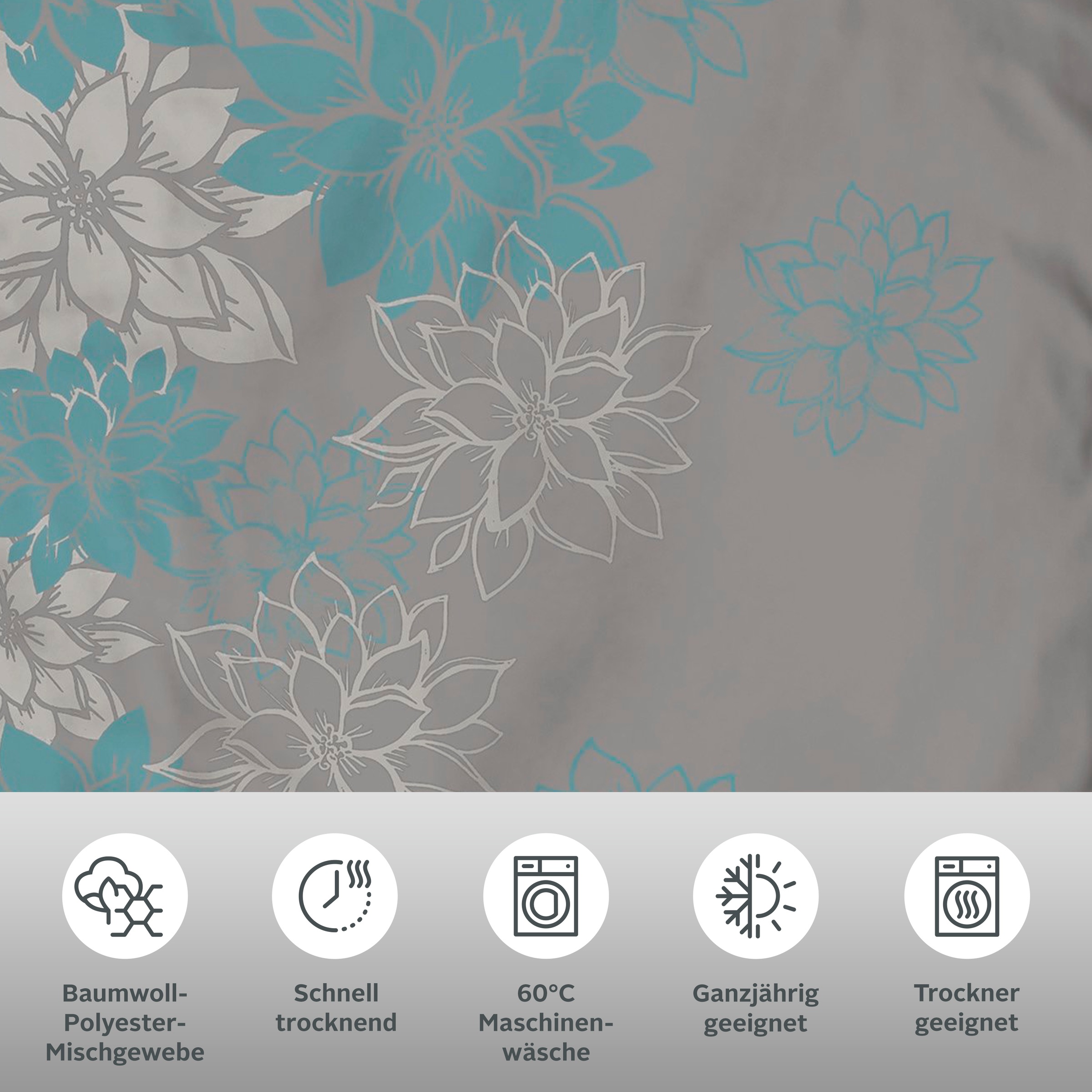 Thumbnail - Home affaire Bettwäsche "Susan in Gr. 135x200 oder 155x220 cm" 2 tlg. in verschiedenen Qualitäten, romantische Bettwäsch...