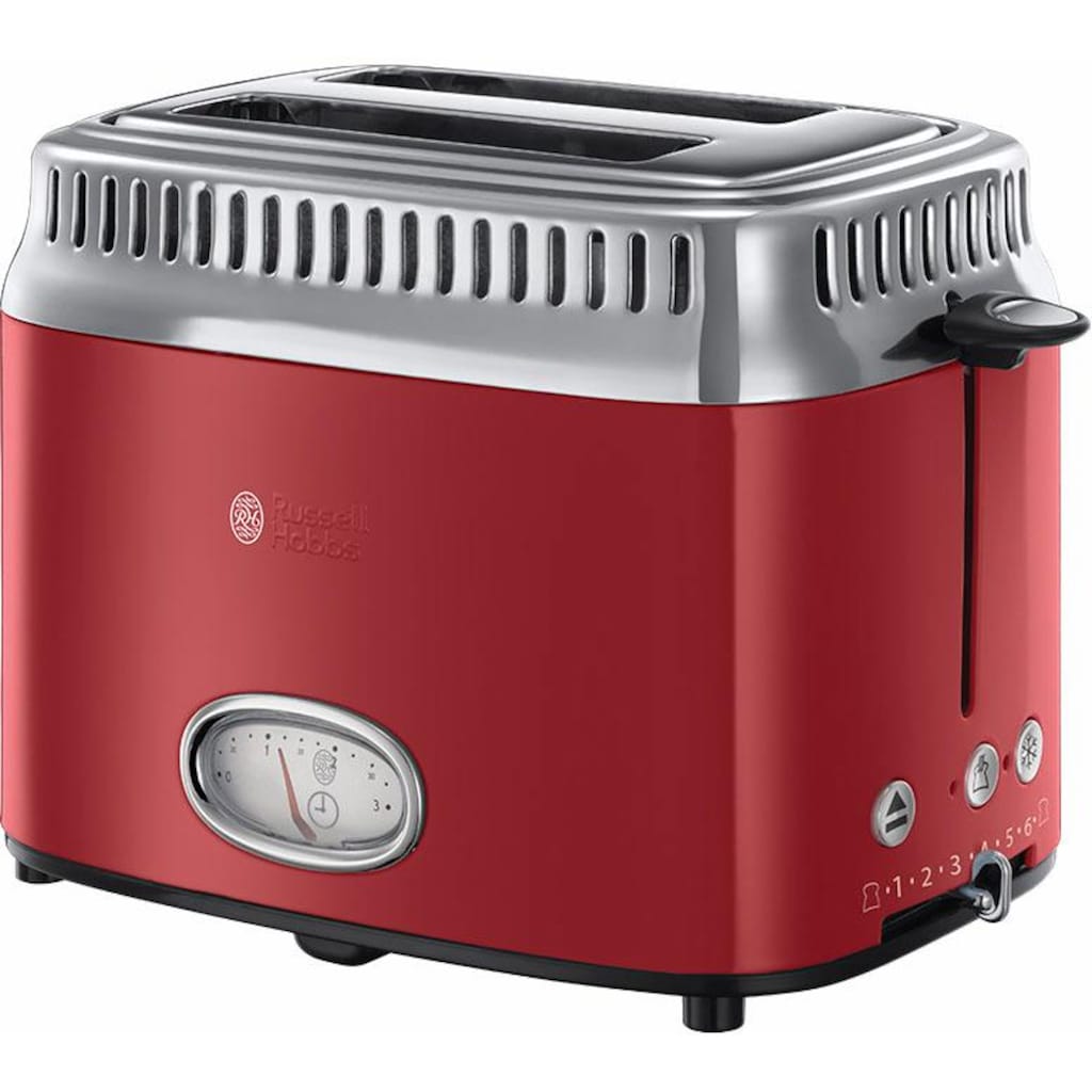 RUSSELL HOBBS Toaster »21680-56«, 2 kurze Schlitze, 1300 W, Retro Ribbon Red