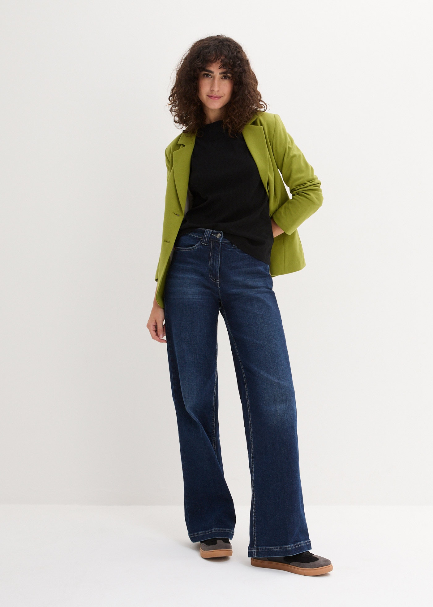 bonprix Langarmshirt »Geripptes Langarmshirt aus reiner Baumwolle« aus reiner Baumwolle