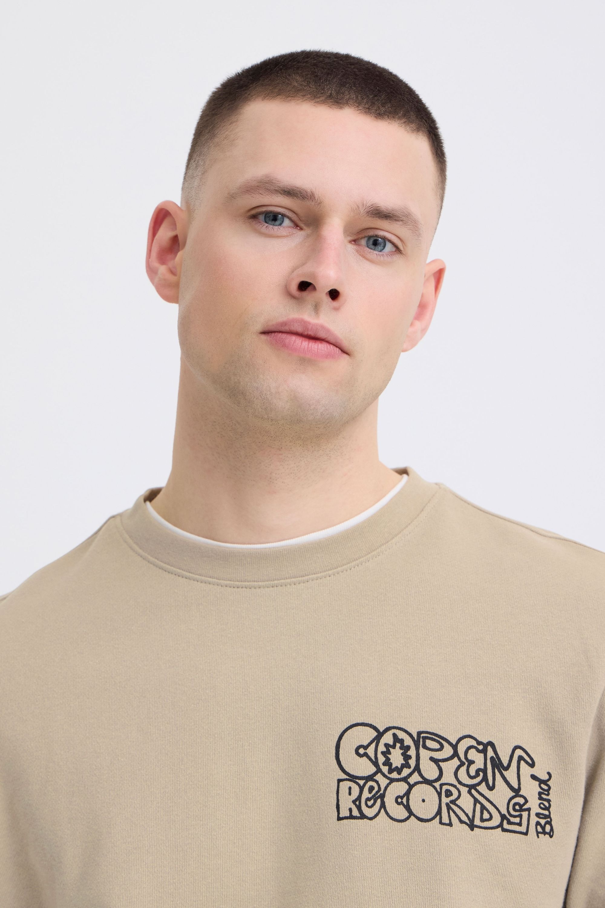 Blend Rundhalspullover »BHSun« Lässiges Sweatshirt mit Backprint