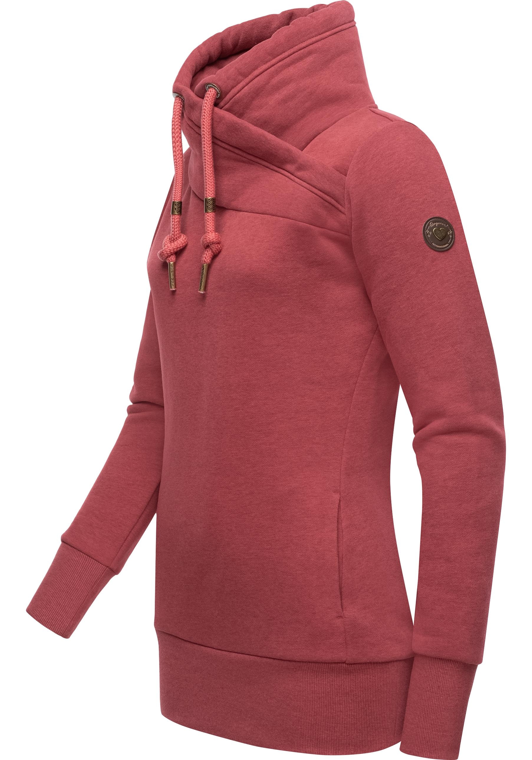 Ragwear Sweatshirt »Neska«, modischer Longsleeve Pullover mit hohem Kragen
