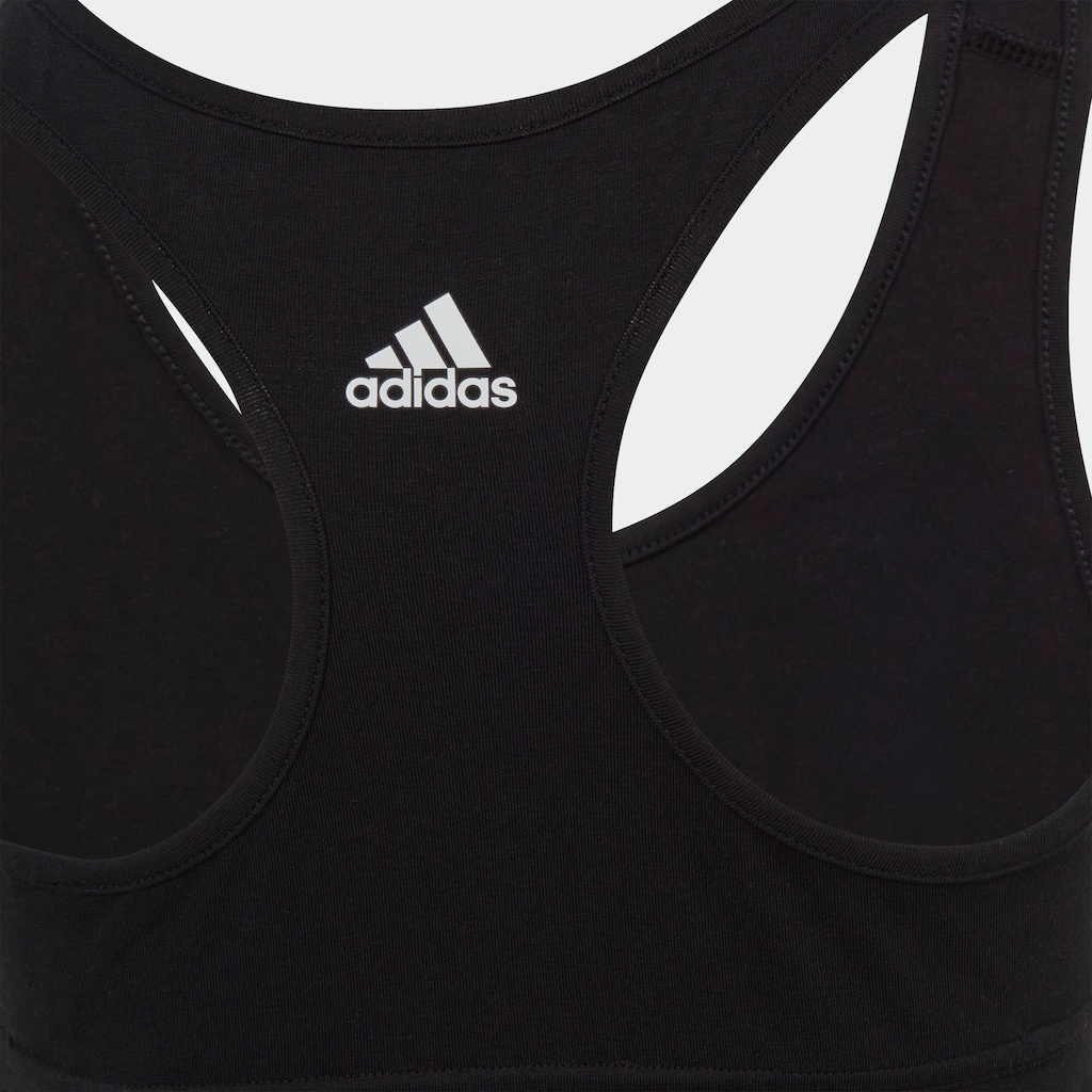 adidas Sportswear Sport-BH »ESSENTIALS LINEAR LOGO COTTON BUSTIER«, (1 tlg.)