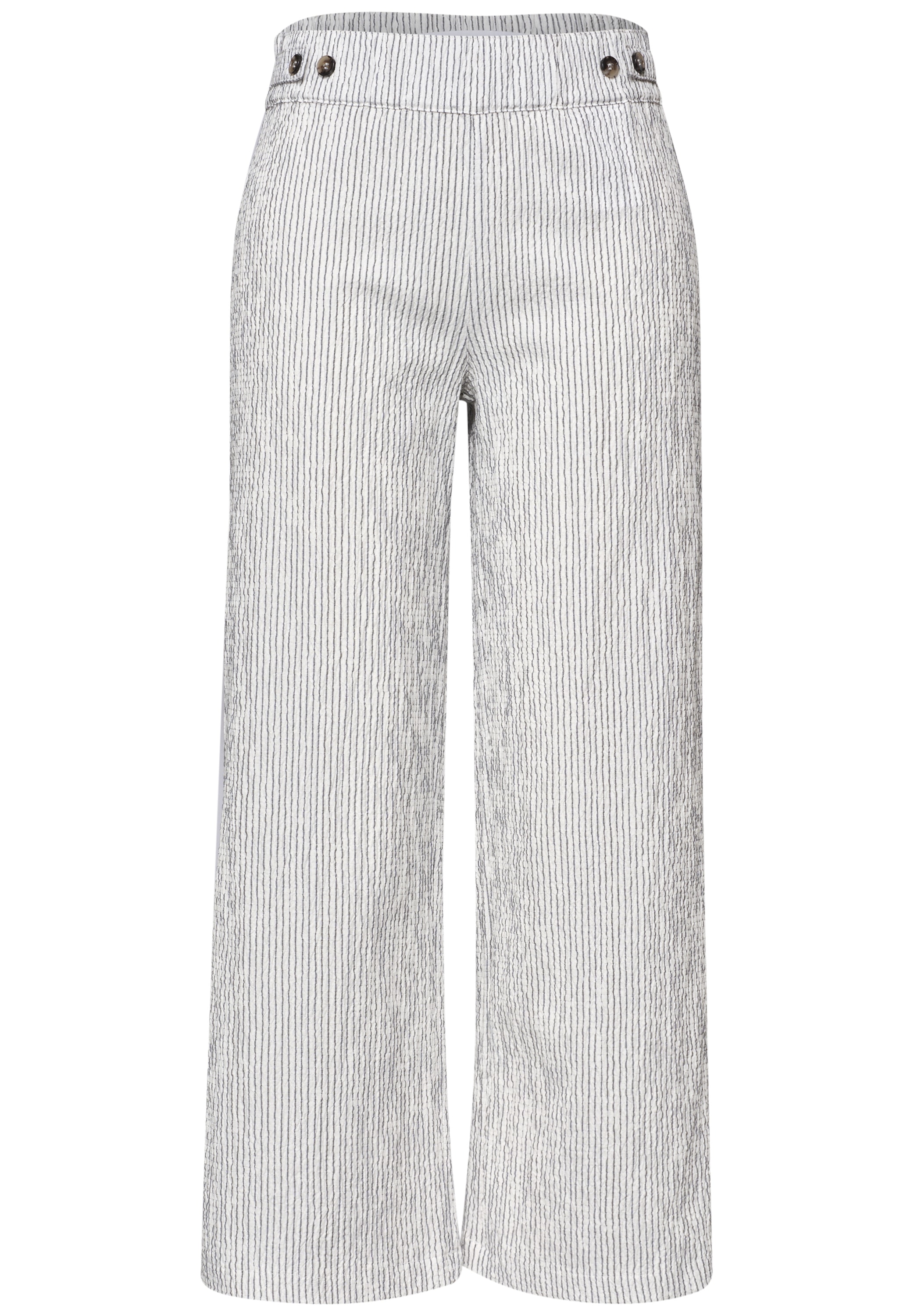 STREET ONE STUDIO Culotte  aus Seersucker-Material