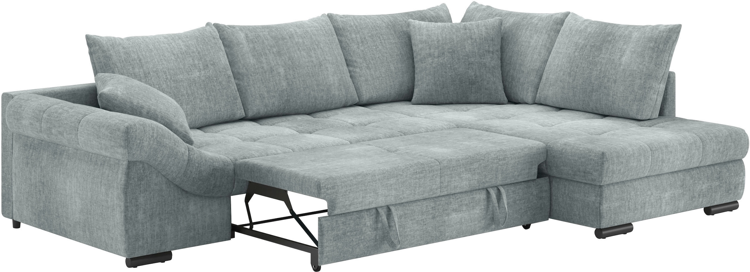 Mr. Couch Ecksofa »Allegro, L-Form«, mit Hochschläfer-Bettauszug, wahlweise mit Kaltschaum