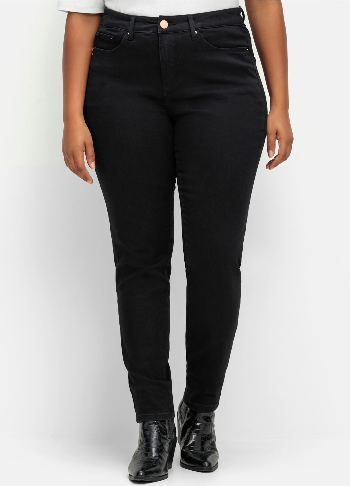 Sheego Bequeme Jeans 1 Stk. tlg. günstig online kaufen